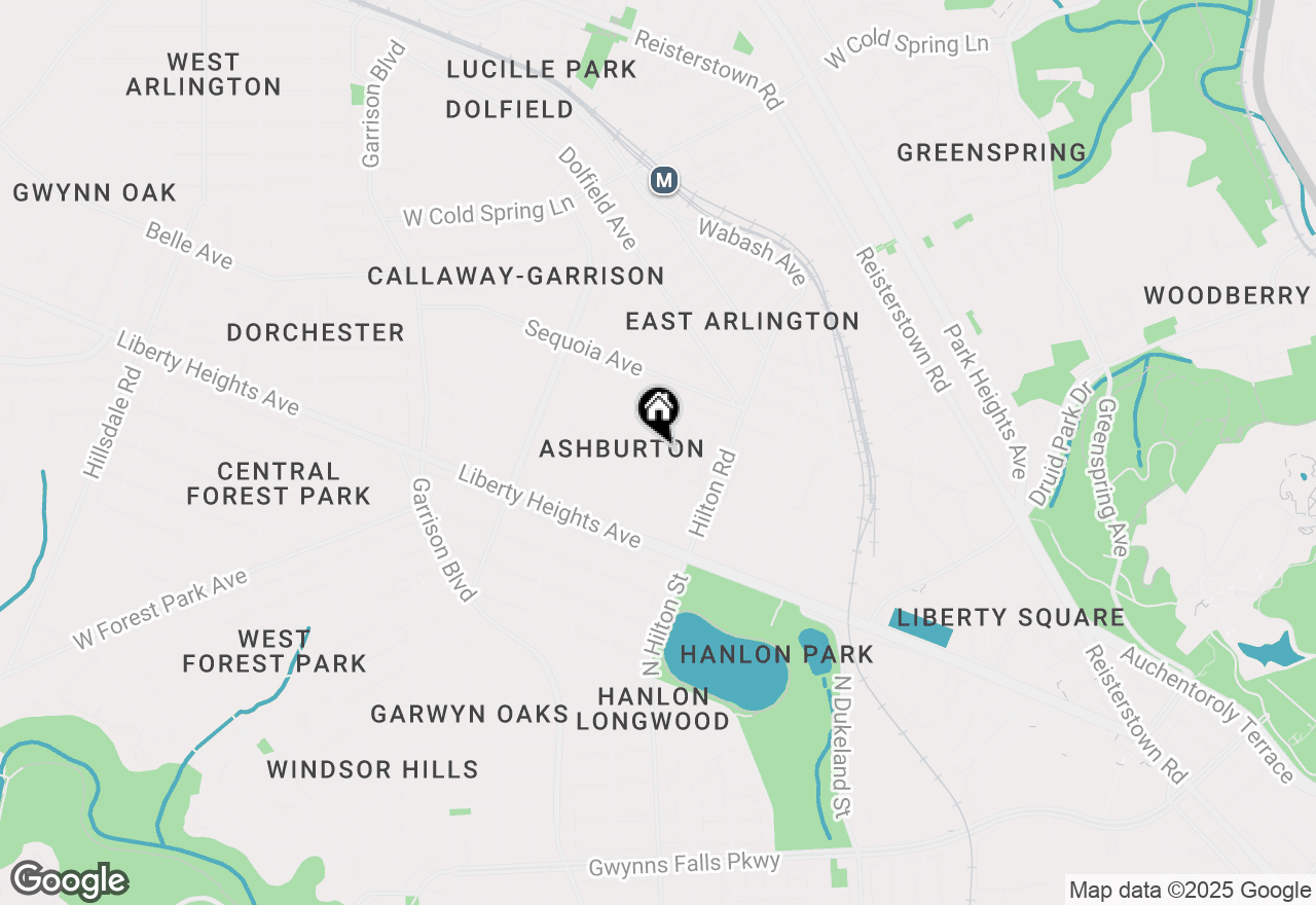 Map of 3508 Denison Road, Baltimore, MD 21215