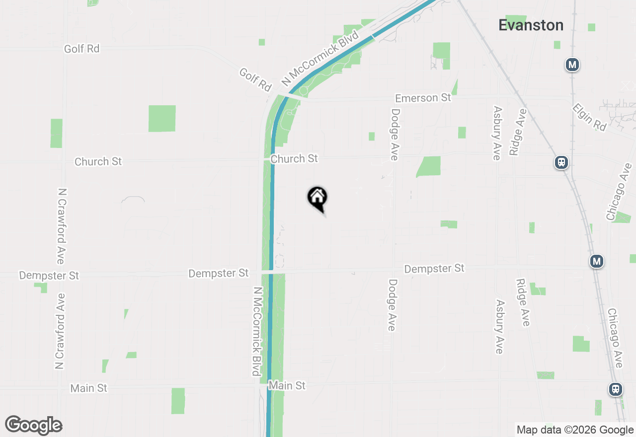 Map of 2307 Lake Street #2, Evanston, IL 60201