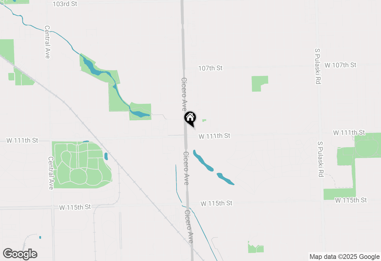 Map of 11020 S Keating Avenue #208, Oak Lawn, IL 60453