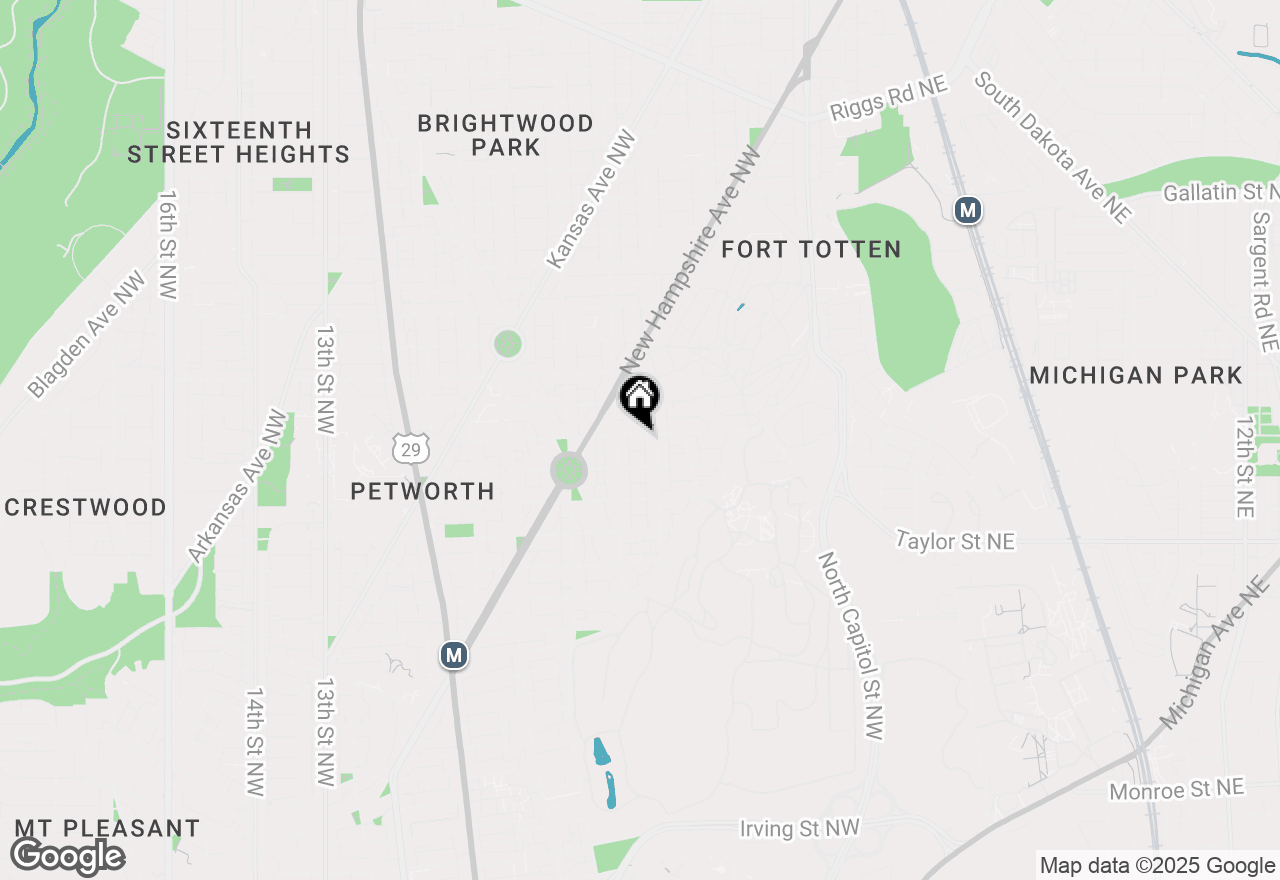 Map of 312 Webster Street Nw, Washington, DC 20011