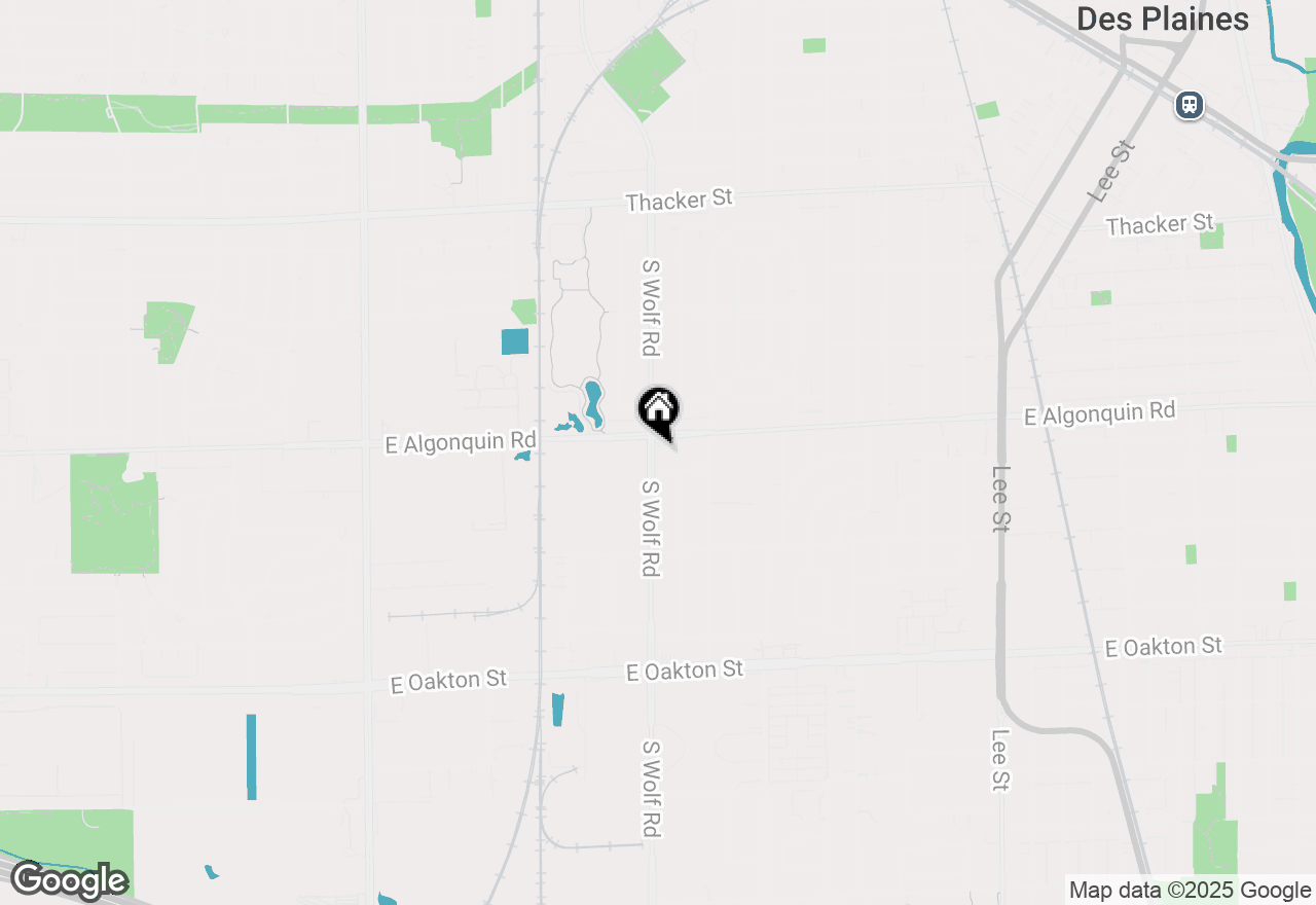 Map of 1215 S Wolf Road, Des Plaines, IL 60018