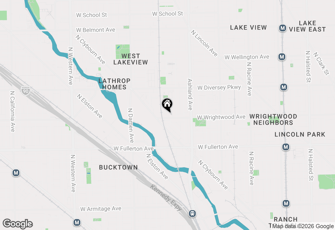 Map of 2614 N Hermitage Avenue, Chicago, IL 60614