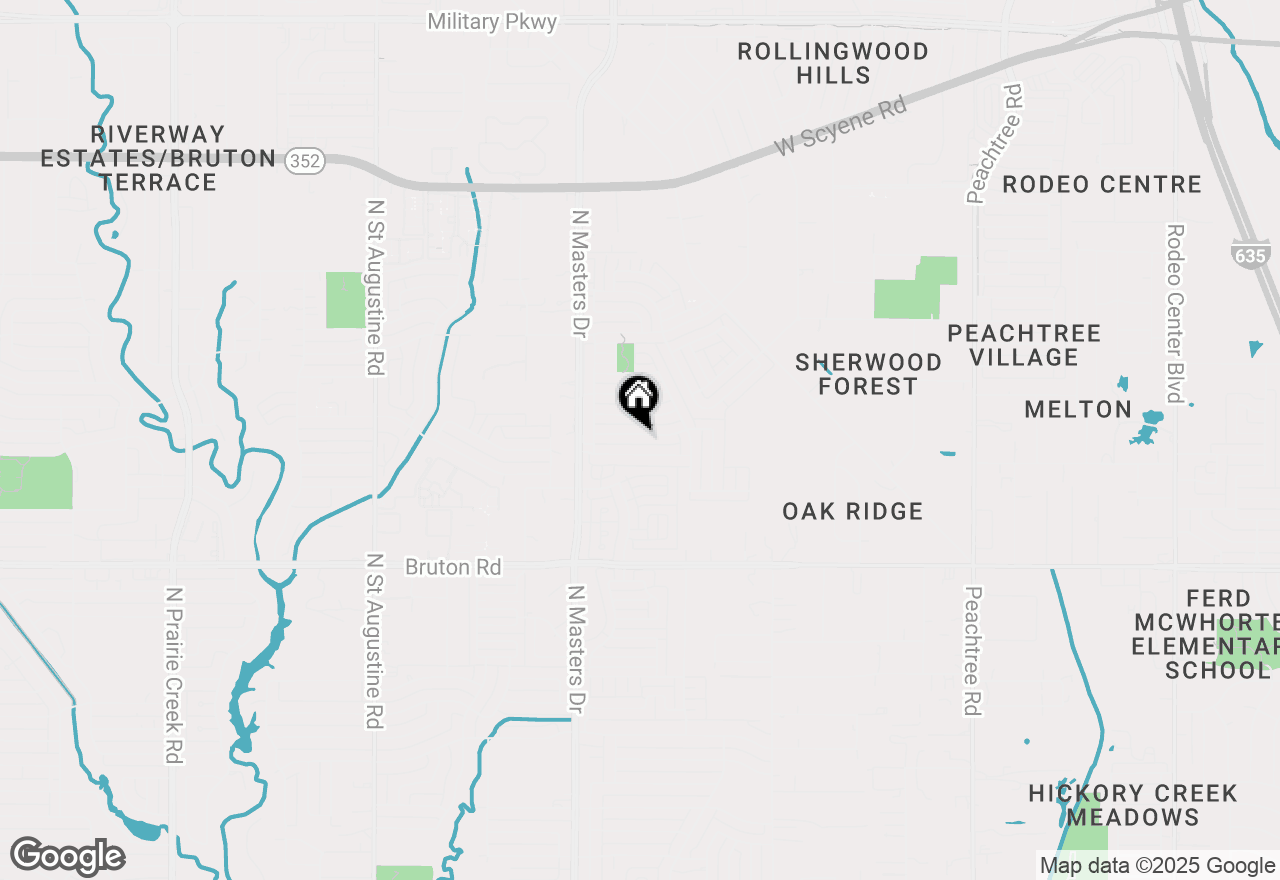Map of 10304 Blackjack Oaks Drive, Dallas, TX 75227
