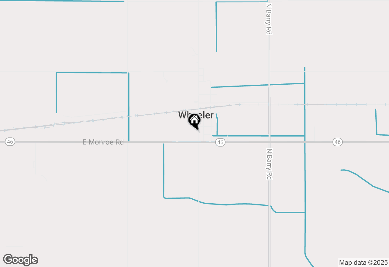Map of 8059 N Wheeler Road, Wheeler, MI 48662