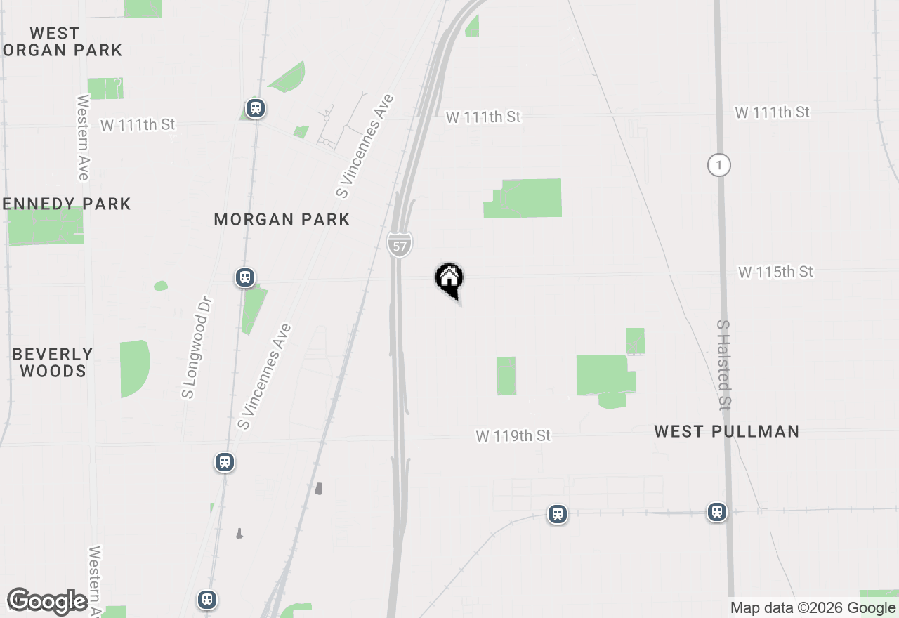 Map of 11549 S Laflin Street, Chicago, IL 60643