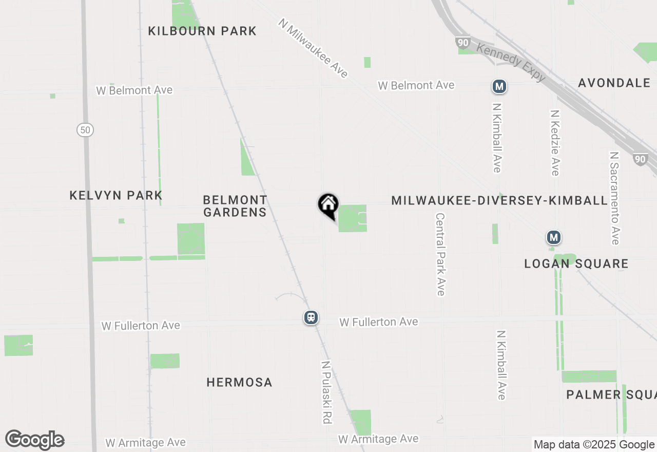 Map of 2711 N Pulaski Road, Chicago, IL 60639