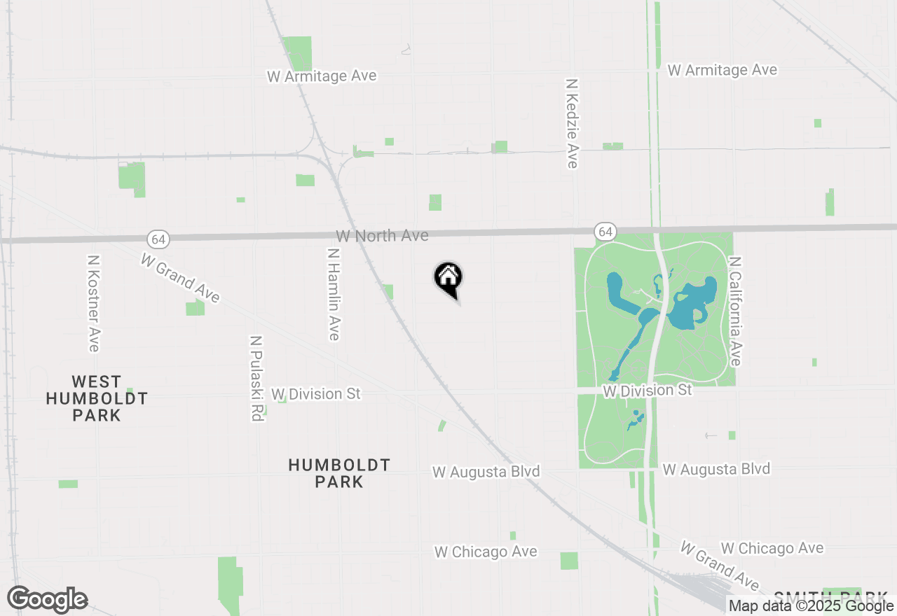 Map of 3504 W Hirsch Street, Chicago, IL 60651