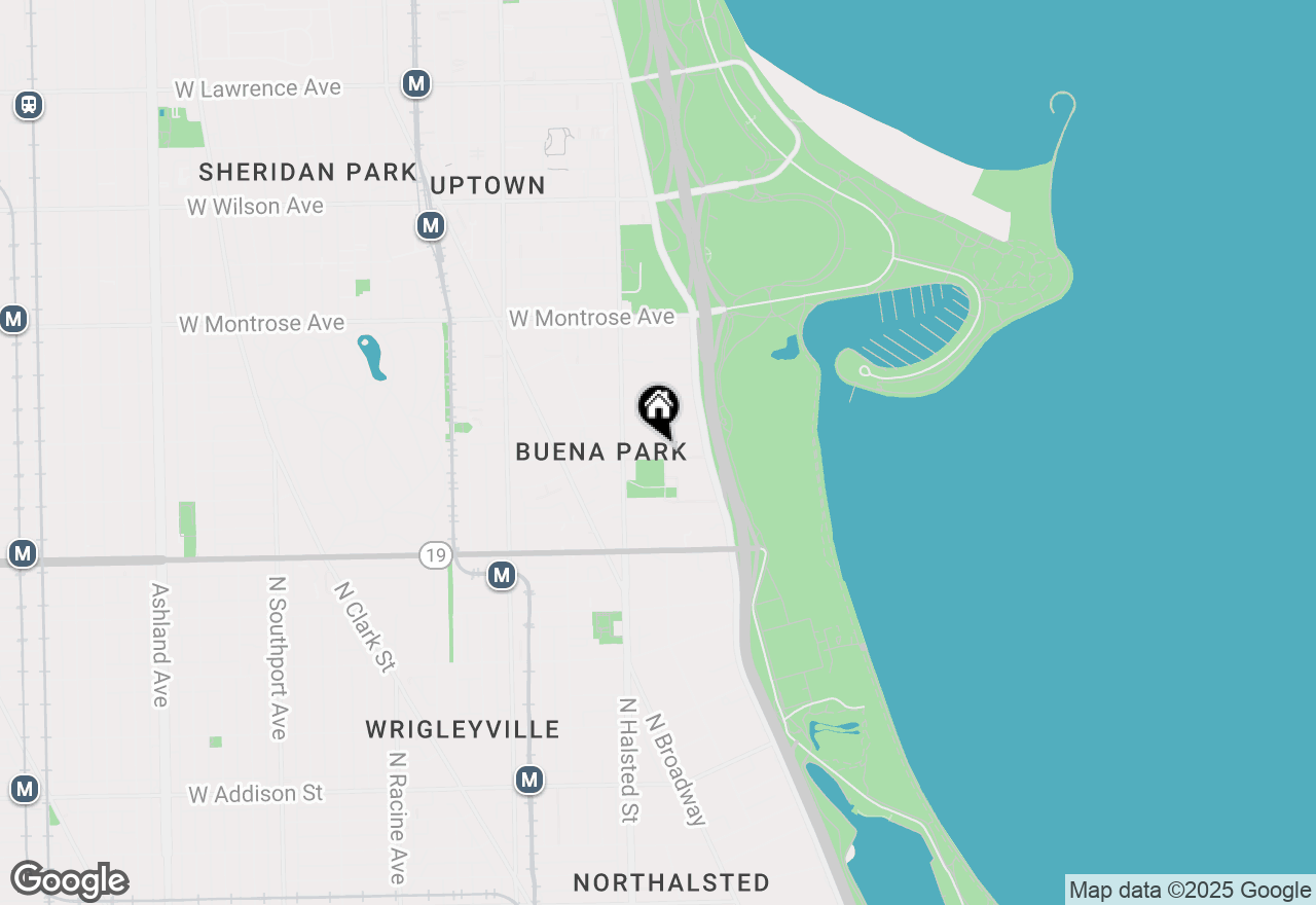 Map of 711 W Gordon Terrace #101, Chicago, IL 60613