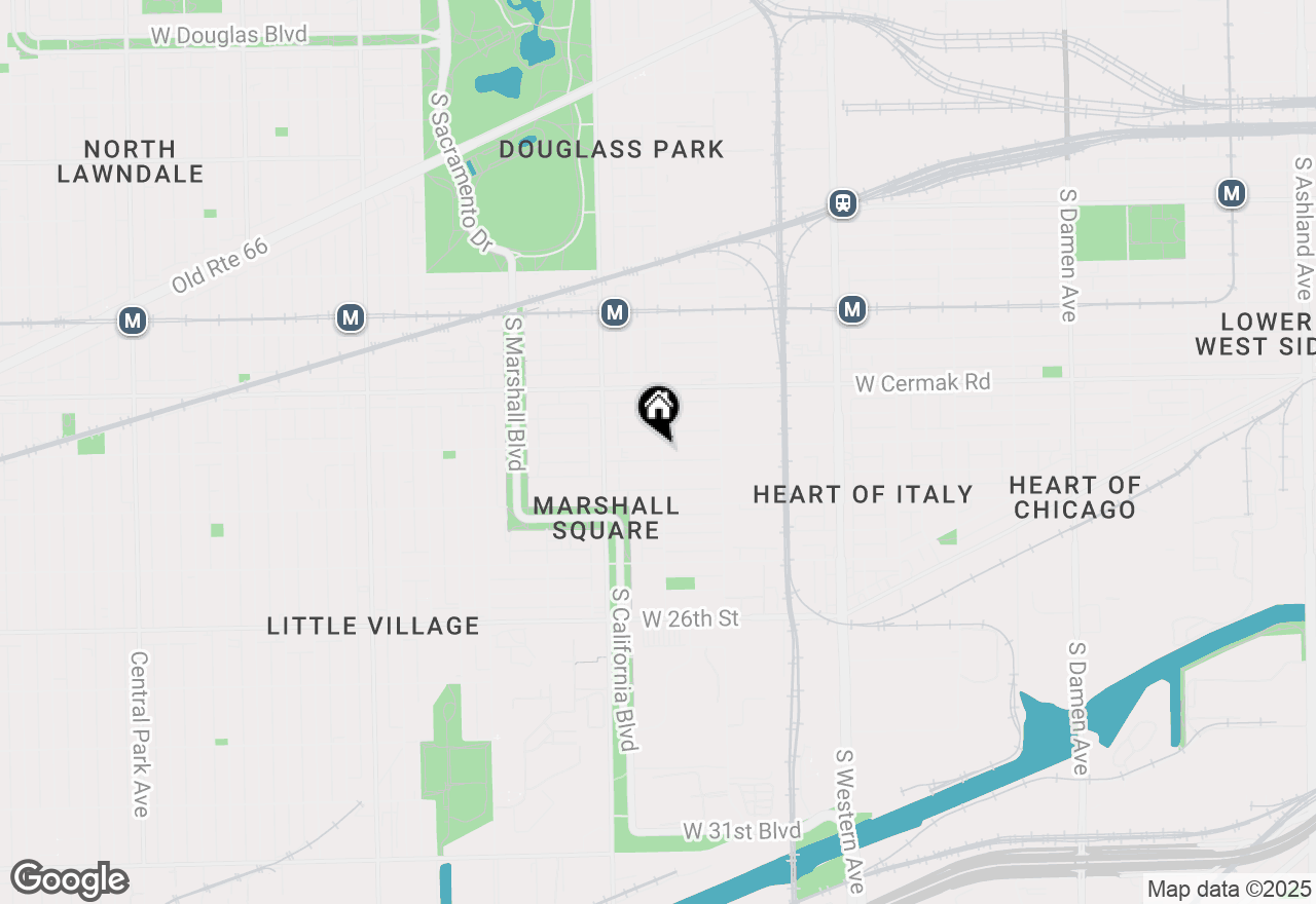 Map of 2701 W 23rd Street, Chicago, IL 60608