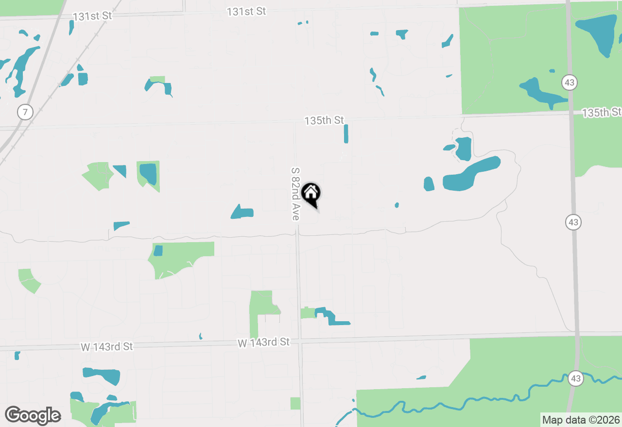 Map of 8125 Elizabeth Avenue, Orland Park, IL 60462