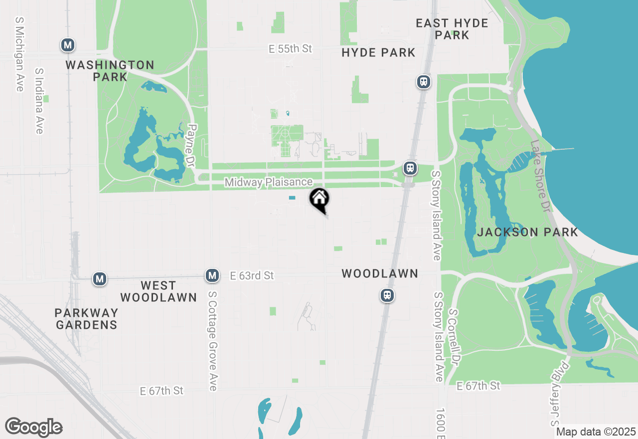 Map of 1167 E 61st Street #2, Chicago, IL 60637