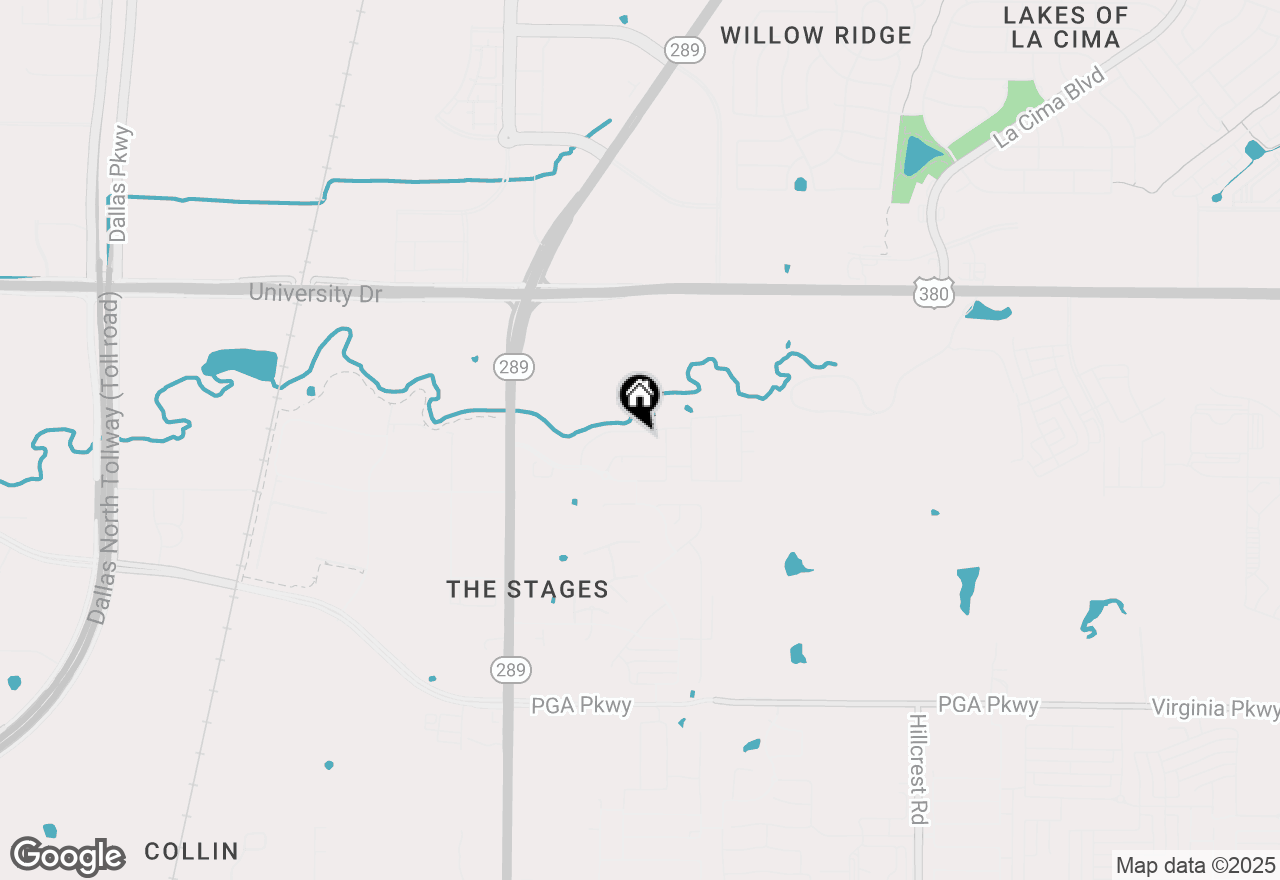 Map of 9671 Maple Hill Lane, Frisco, TX 75035