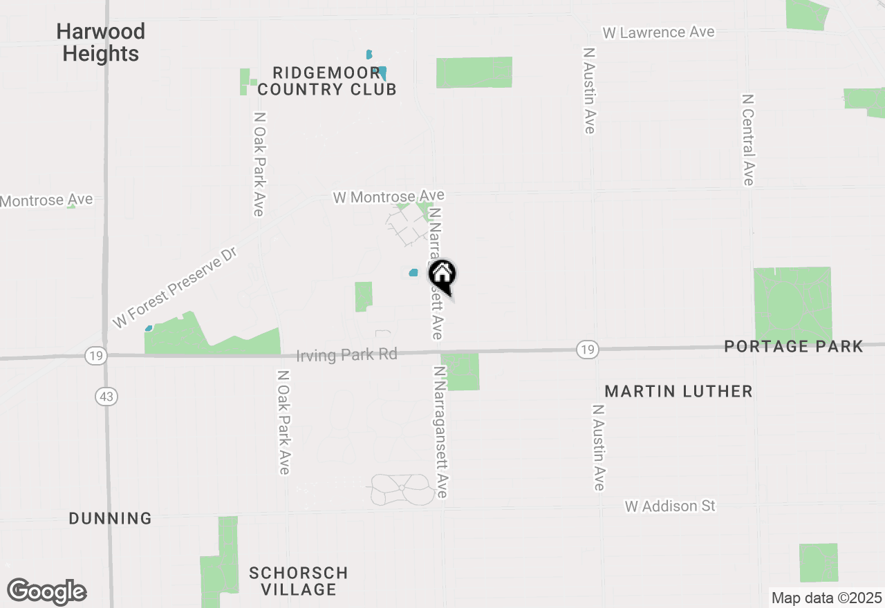 Map of 4111 N Narragansett Avenue #205, Chicago, IL 60634