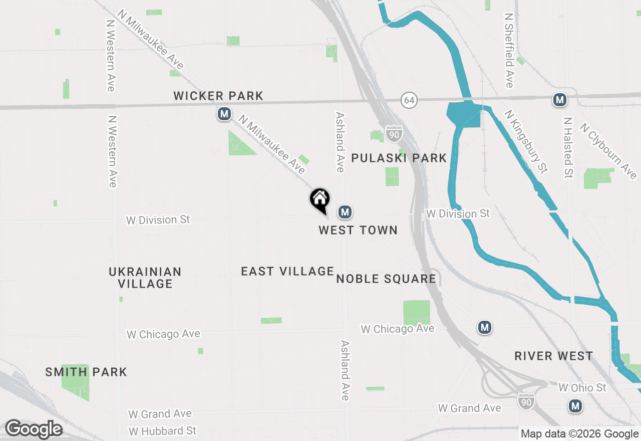 Map of 1653 W Division Street #2, Chicago, IL 60622
