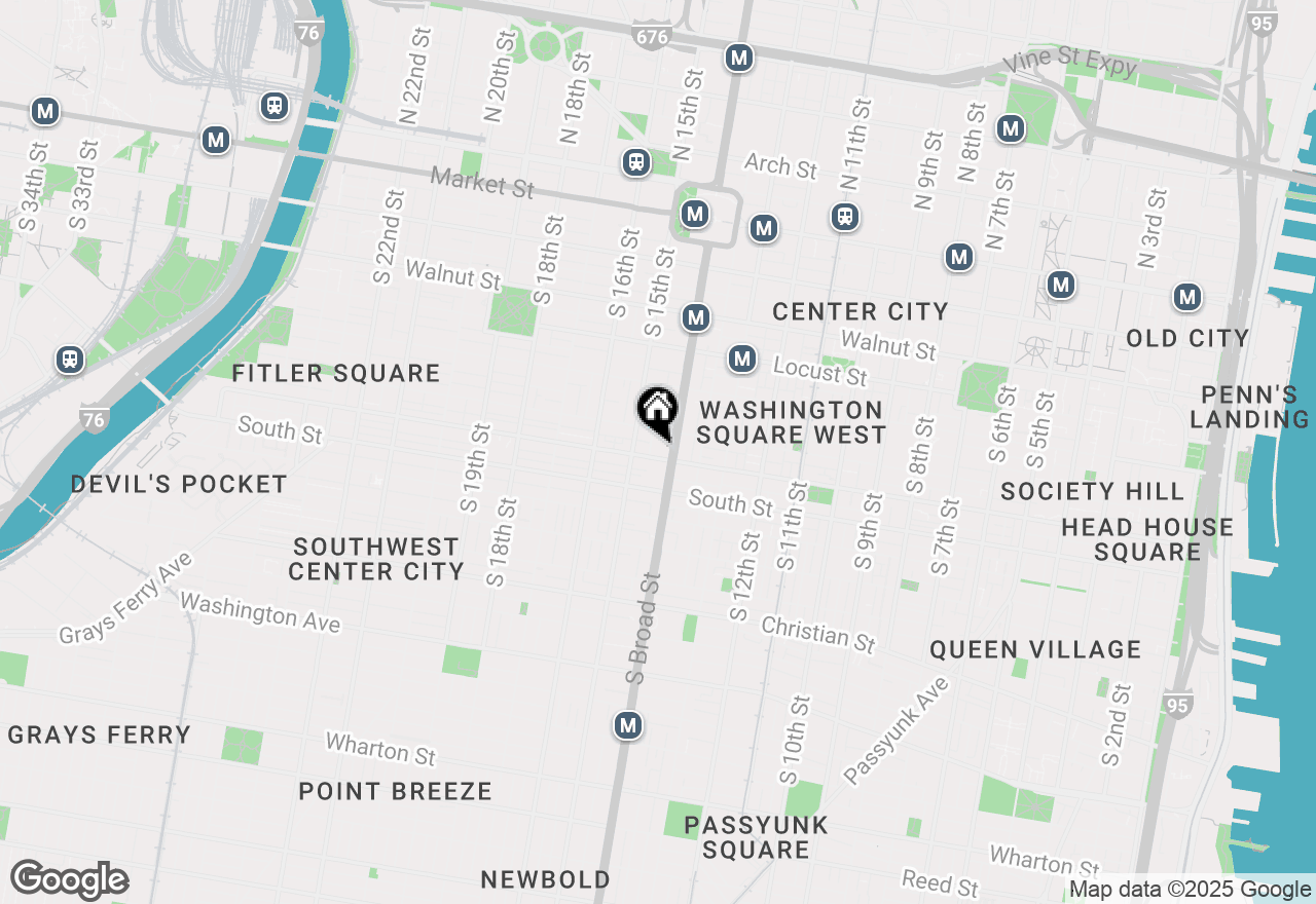 Map of 1413 Lombard Street, Philadelphia, PA 19146