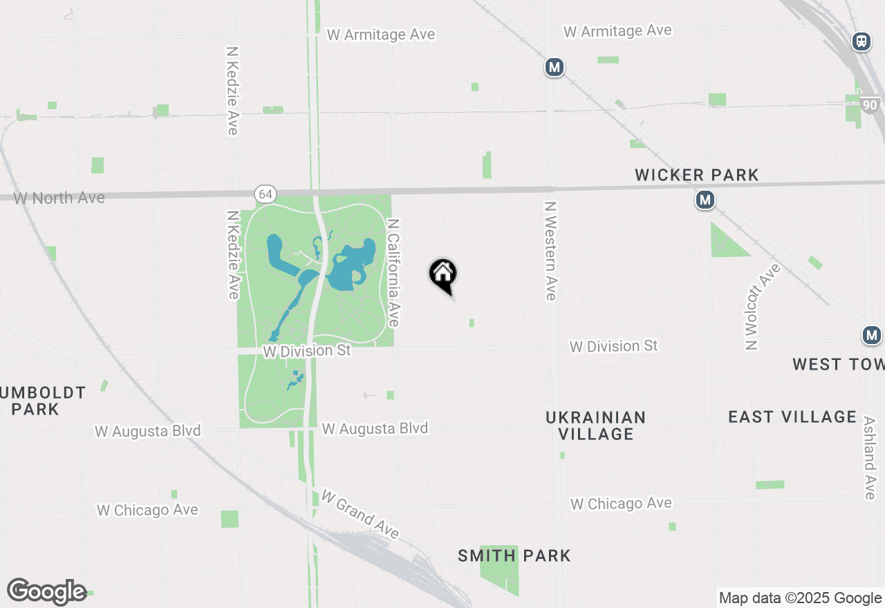 Map of 2646 W Potomac Avenue #2S, Chicago, IL 60622