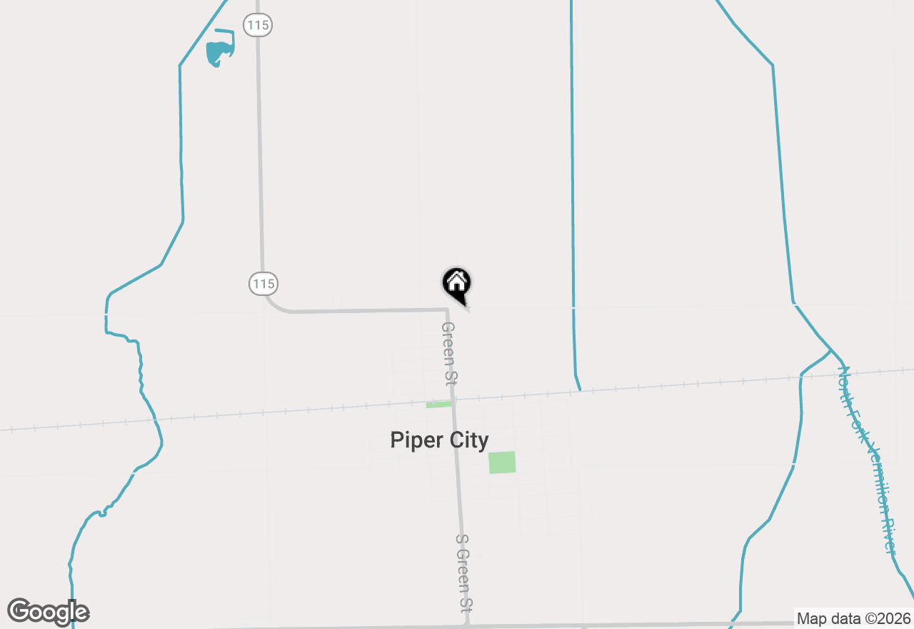 Map of 10 E Piper City Street, Piper City, IL 60959
