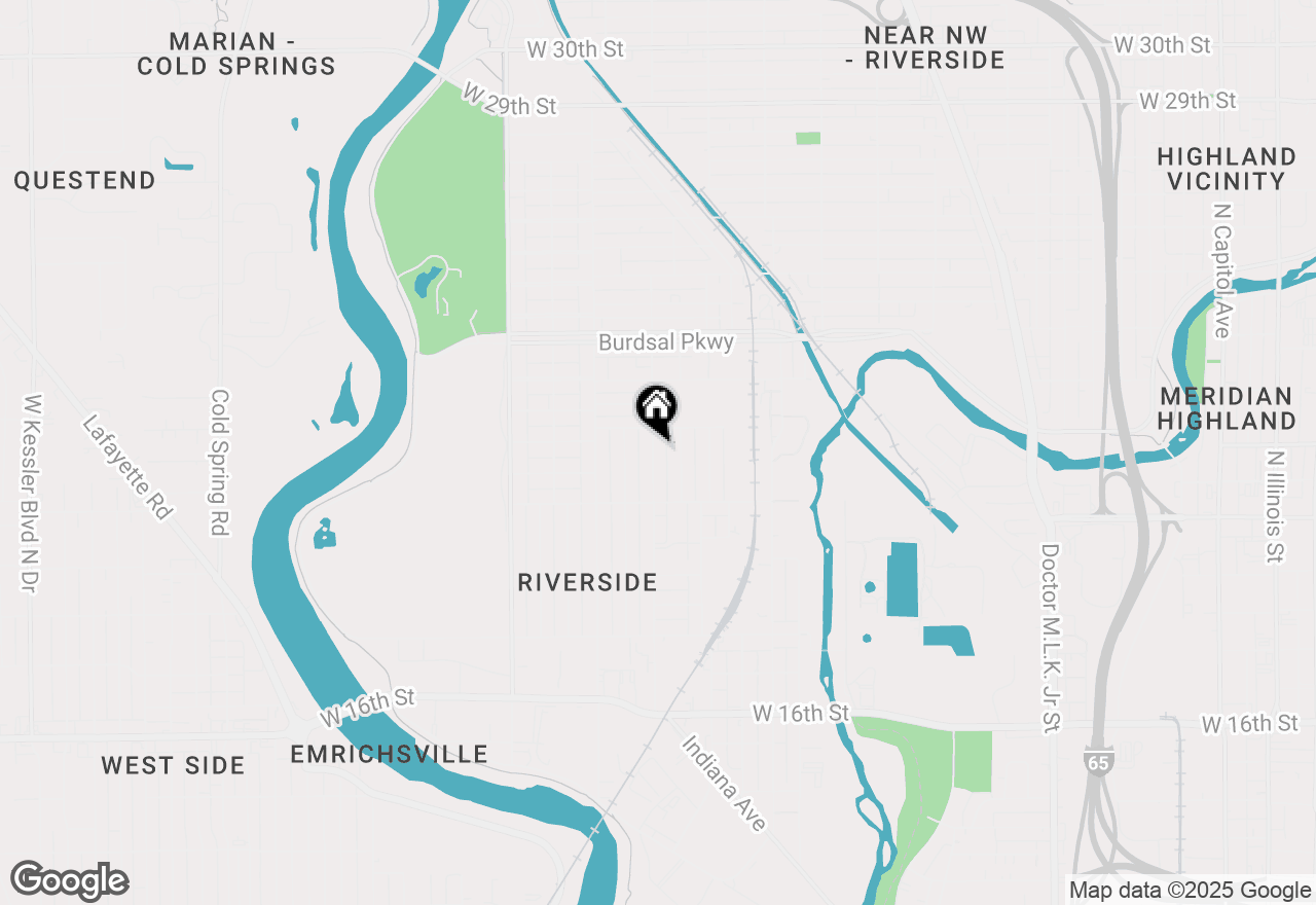 Map of 2165 Sugar Grove Avenue, Indianapolis, IN 46202