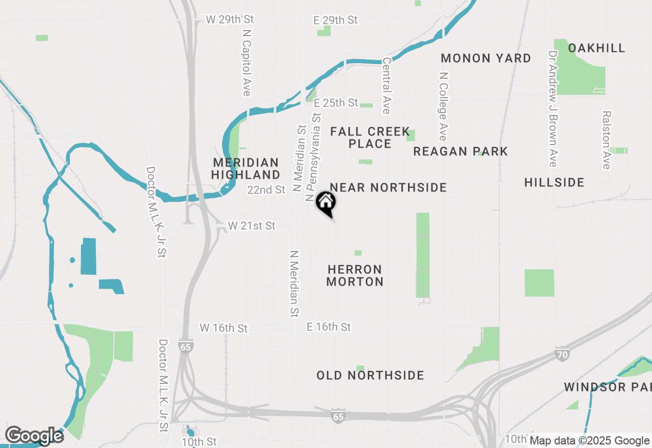 Map of 2043 N Talbott Street, Indianapolis, IN 46202