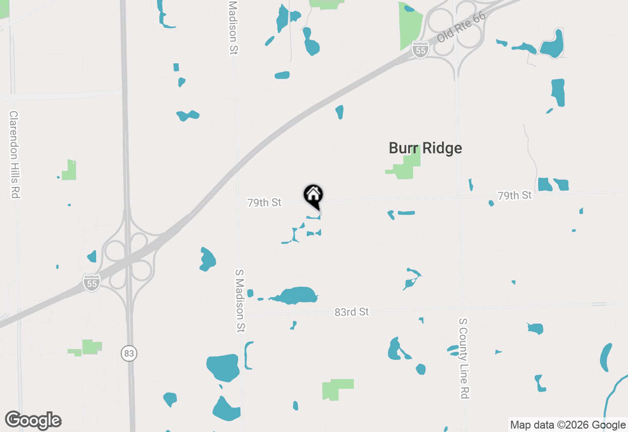 Map of 61 Berkshire Court, Burr Ridge, IL 60527