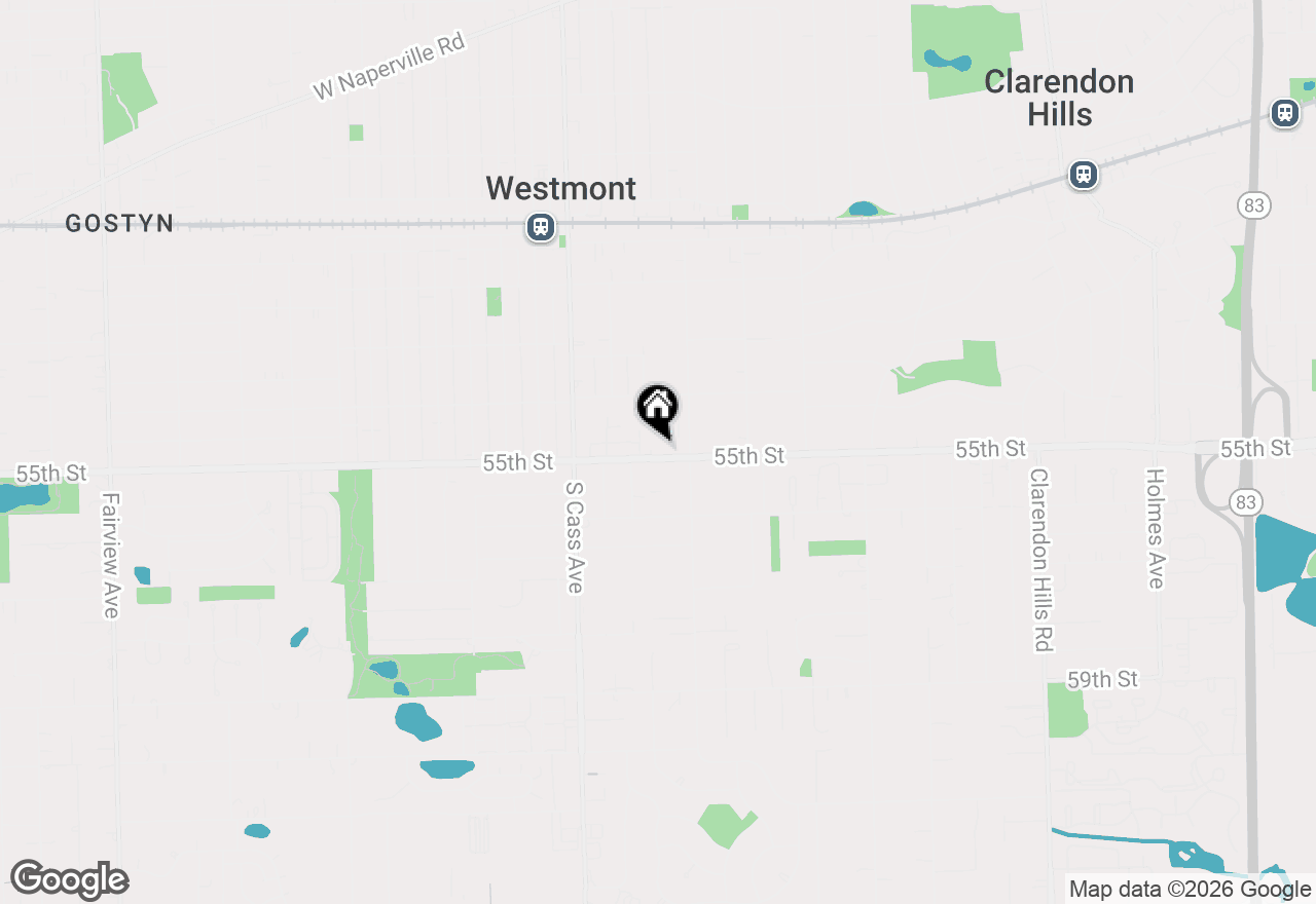 Map of 58 E 55th Street, Westmont, IL 60559