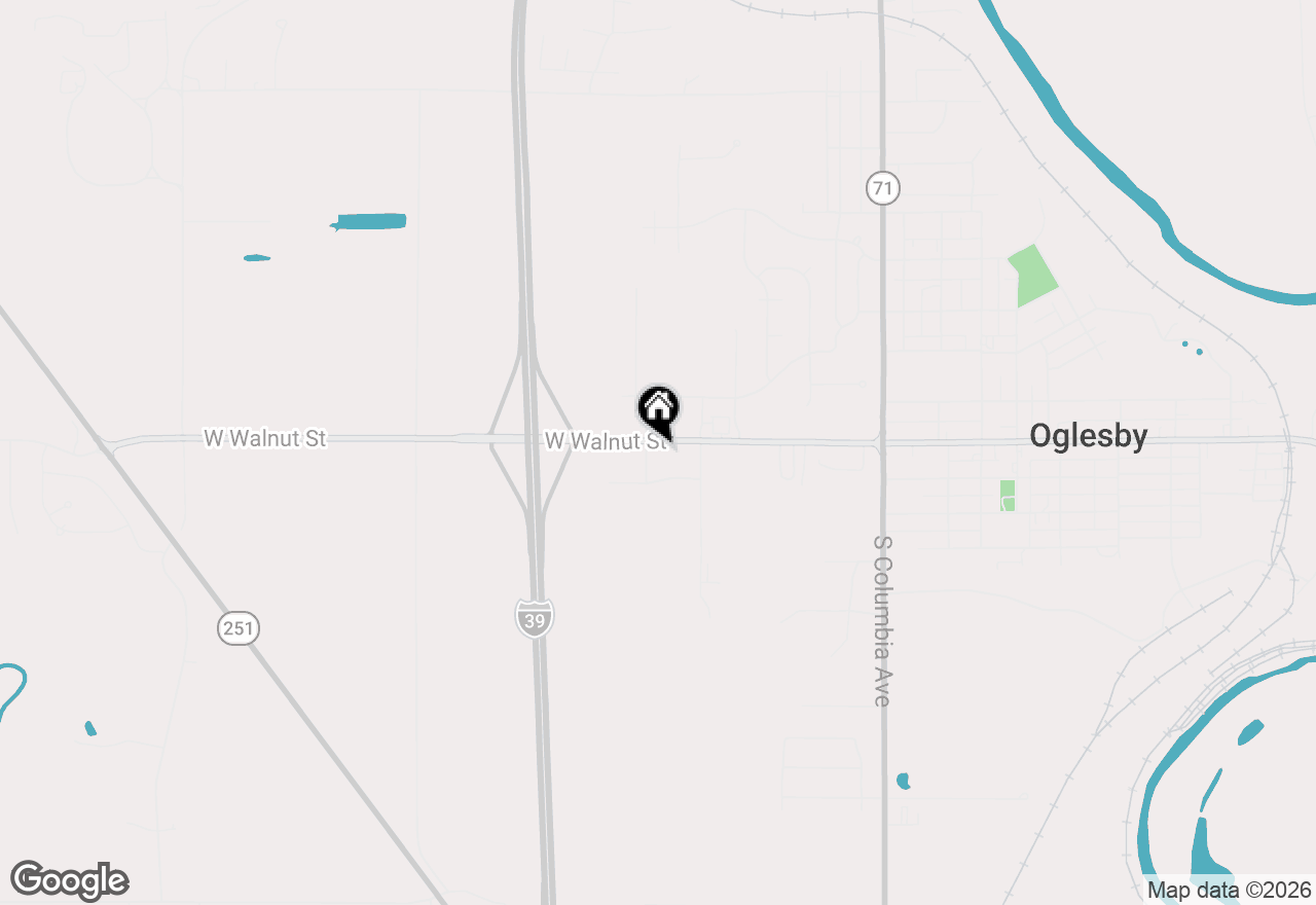 Map of 815 W Walnut Street, Oglesby, IL 61348