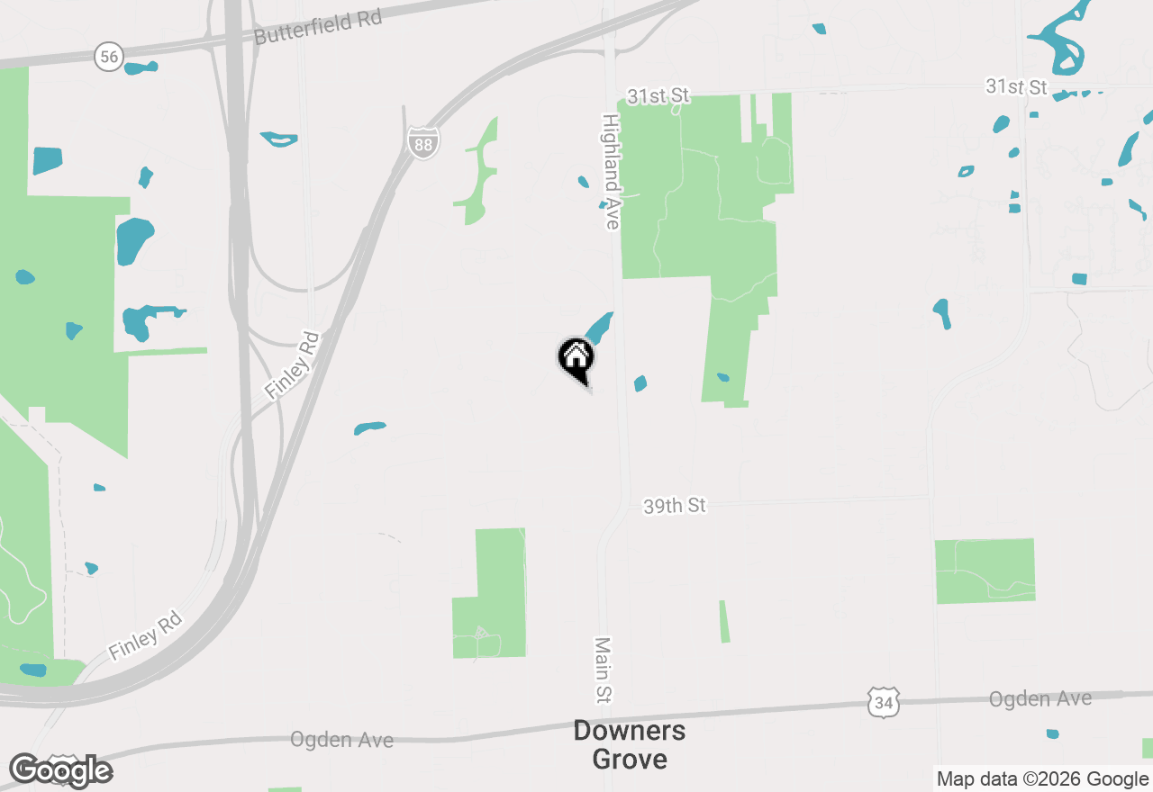 Map of 3636 Quince Court, Downers Grove, IL 60515