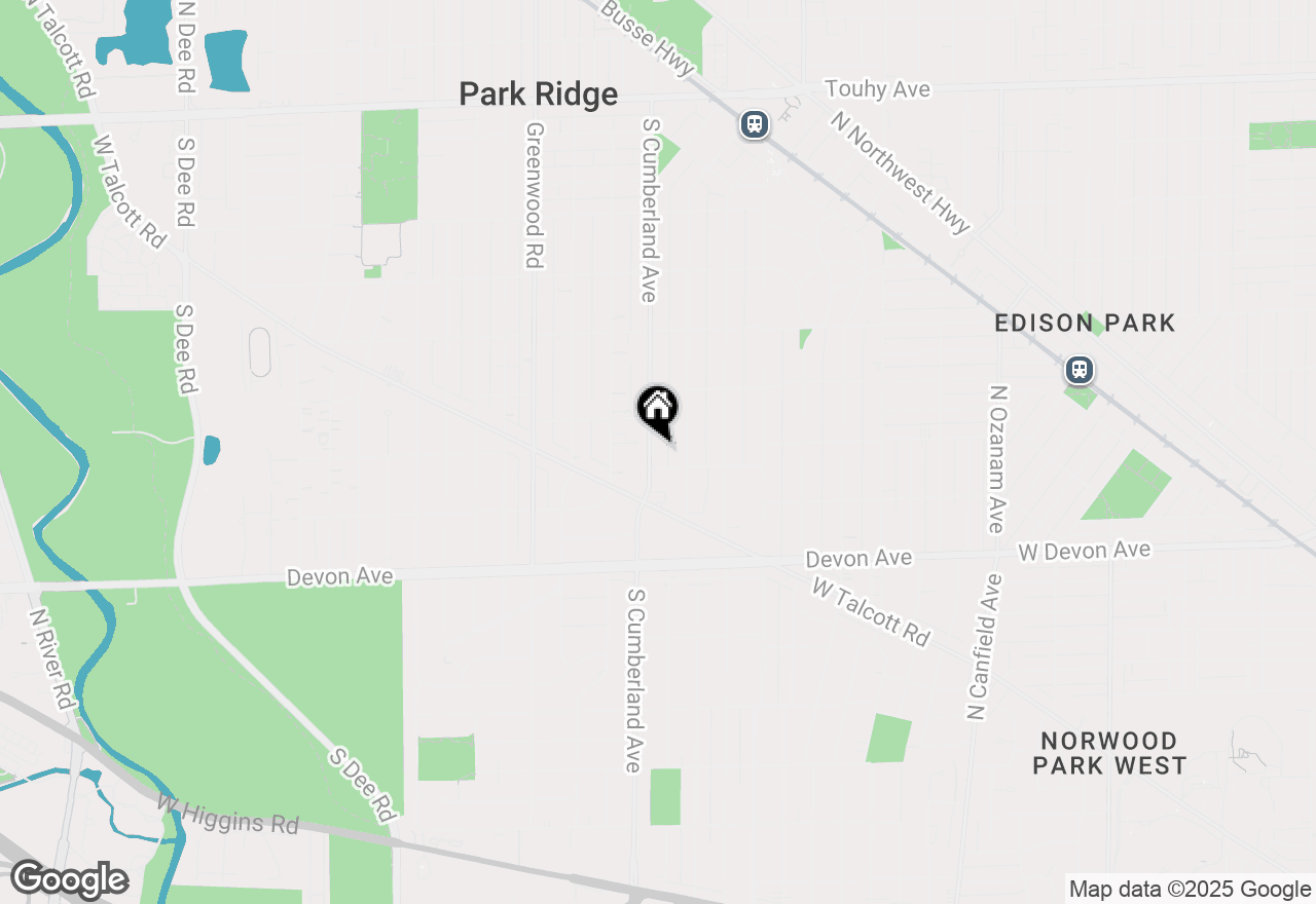 Map of 901 S Cumberland Avenue, Park Ridge, IL 60068