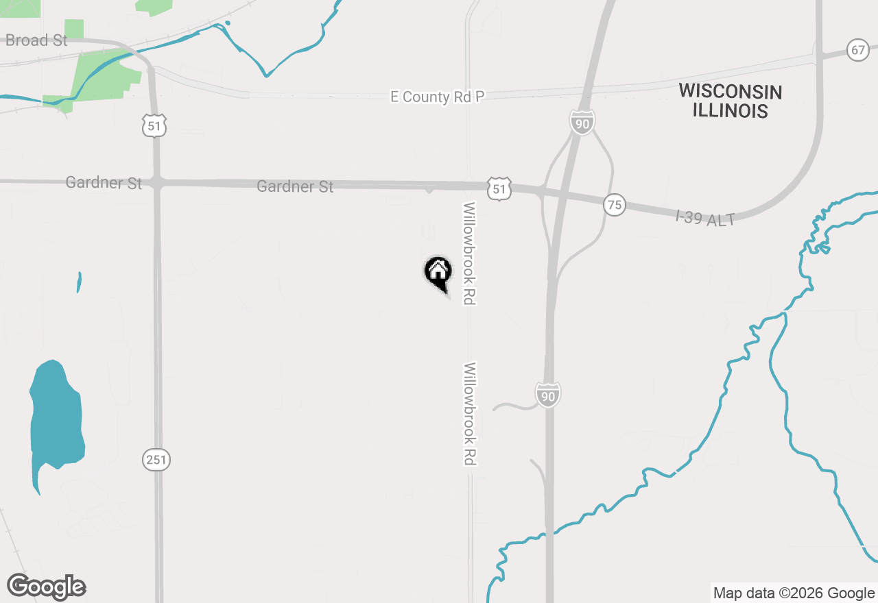 Map of 15541 Finley Way, South Beloit, IL 61080