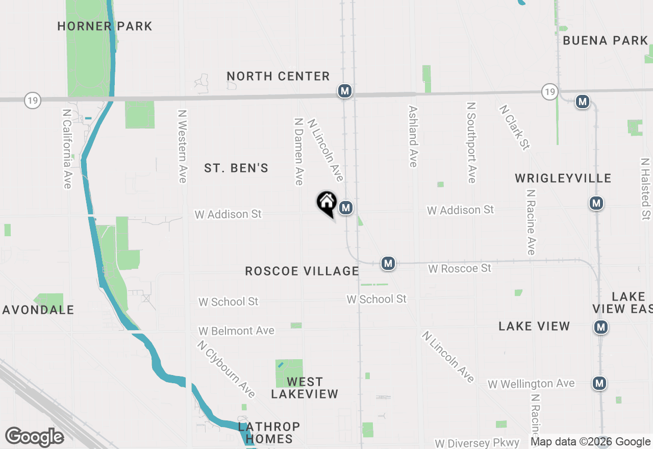 Map of 3536 N Wolcott Avenue #1, Chicago, IL 60657