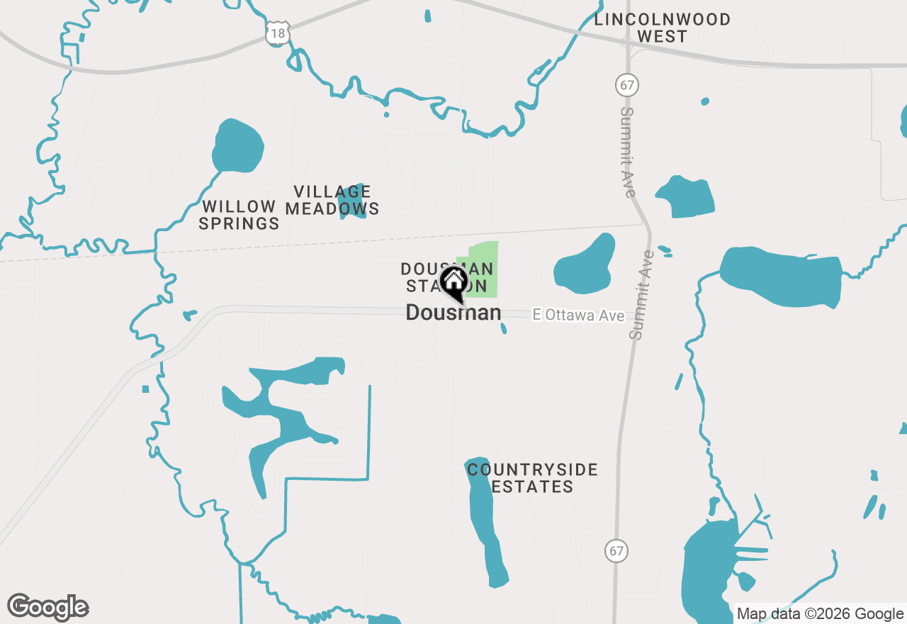 Map of N2639 County Road Z Road #B68, Dousman, WI 53118