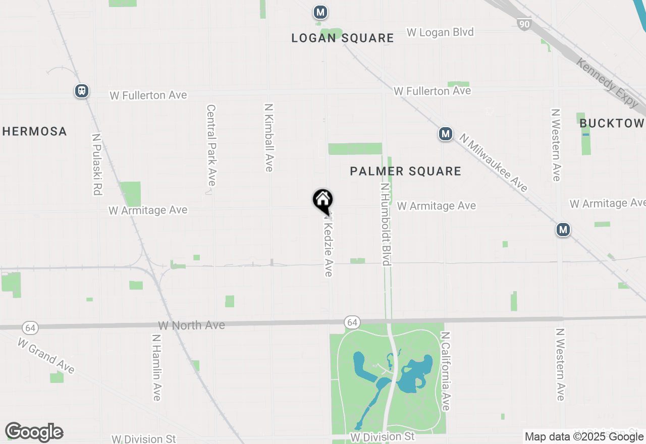 Map of 1928 N Kedzie Avenue #403, Chicago, IL 60647