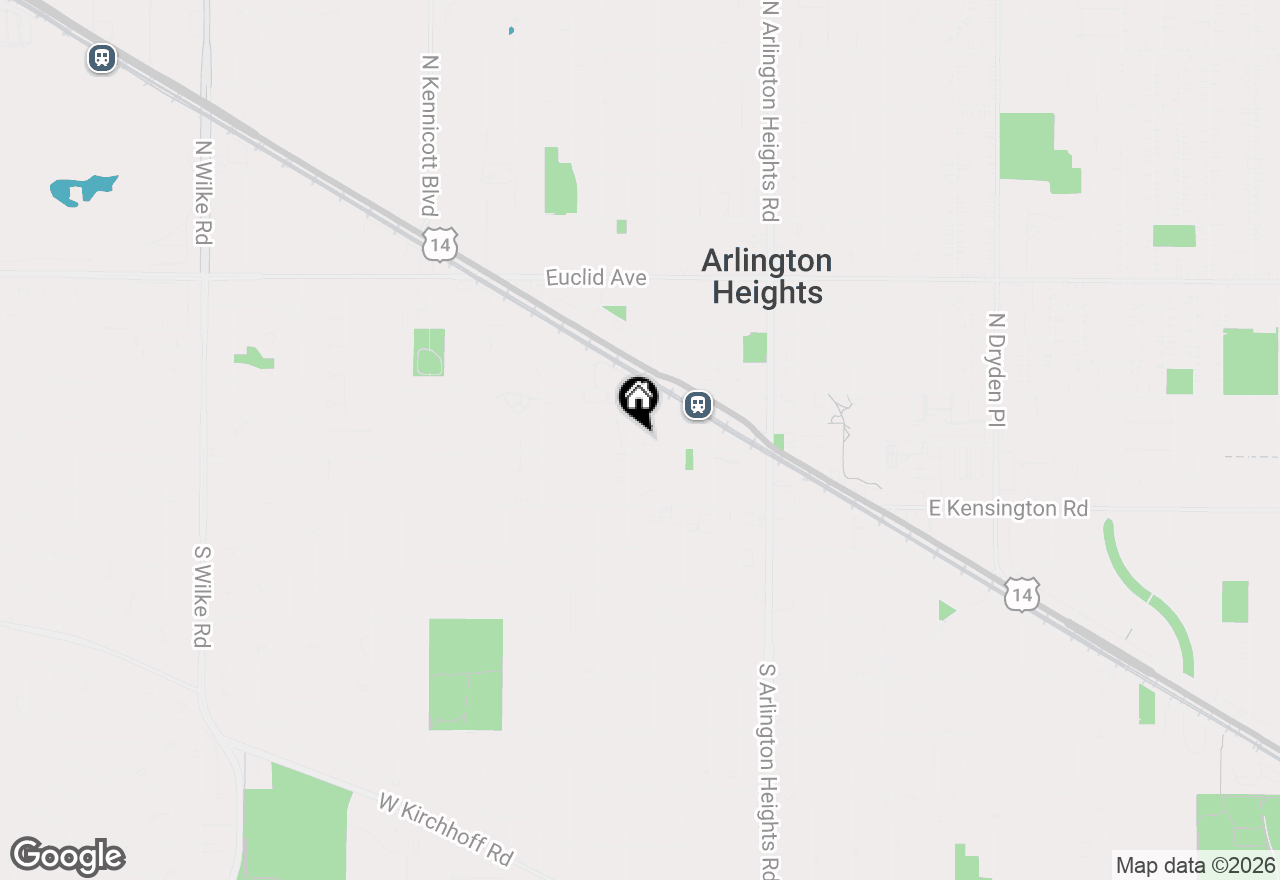 Map of 1 N Chestnut Avenue #1E, Arlington Heights, IL 60005