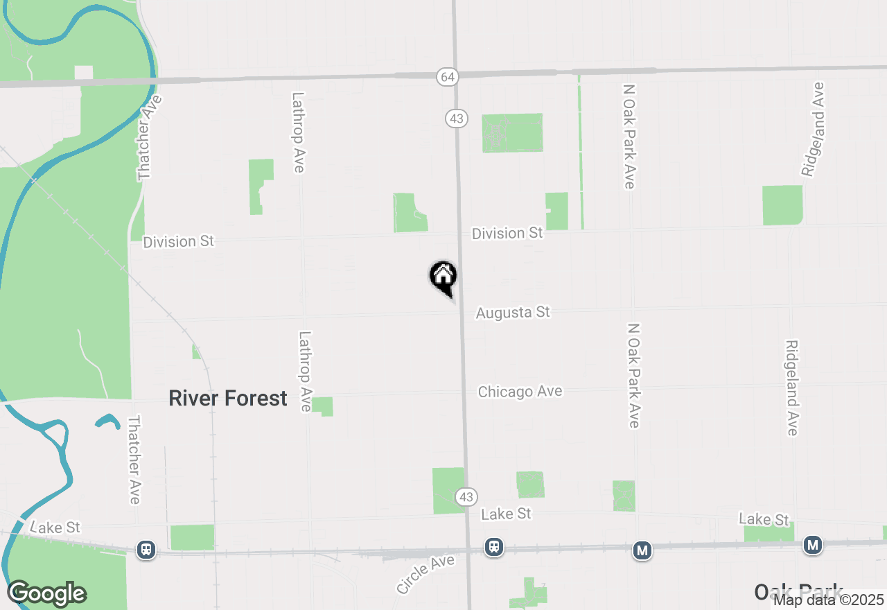 Map of 1009 Bonnie Brae Place #5C, River Forest, IL 60305