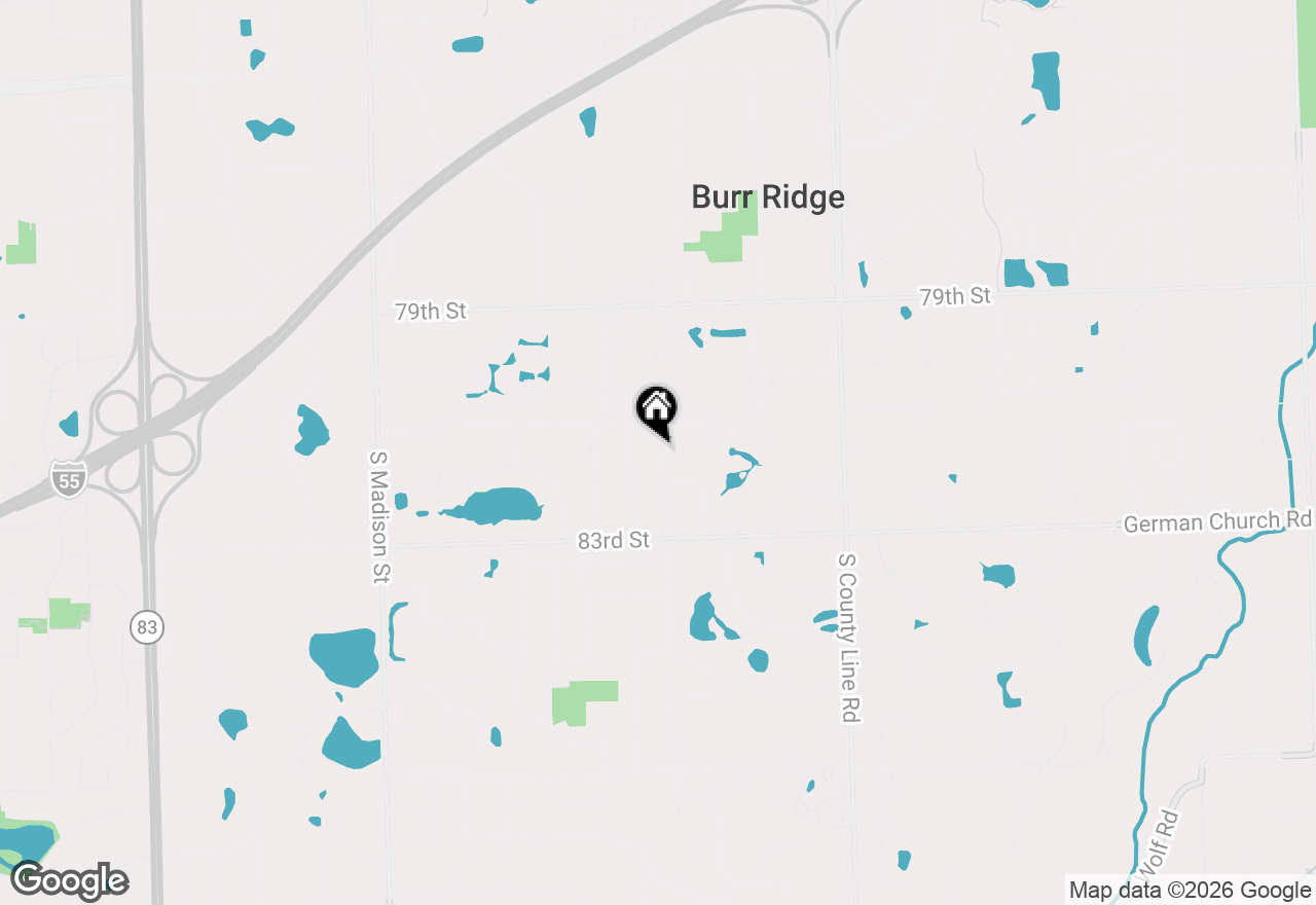 Map of 8112 S Park Avenue, Burr Ridge, IL 60527