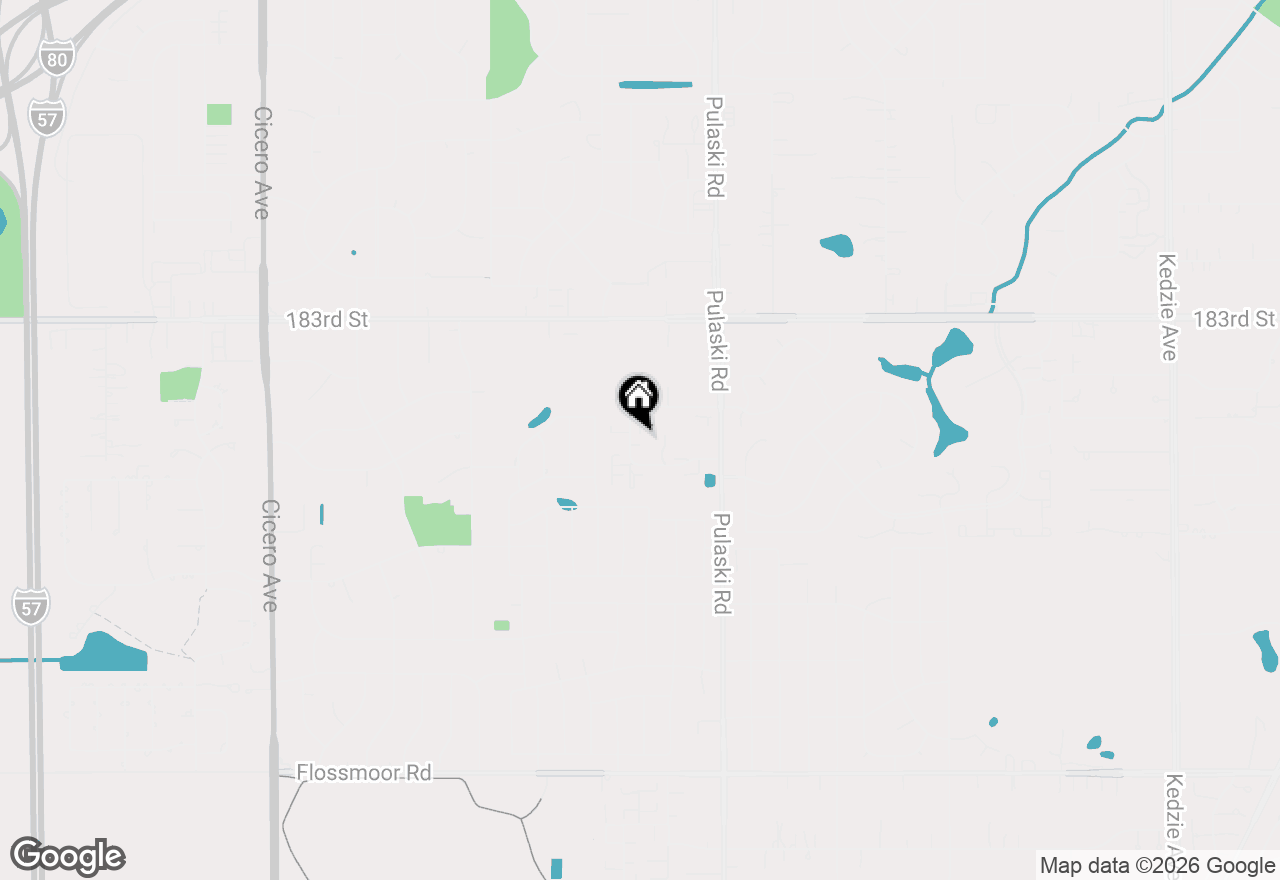 Map of 2323 Windsor Lane, Country Club Hills, IL 60478