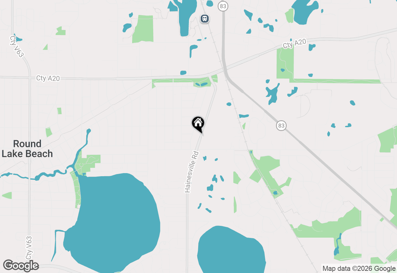 Map of 1324 Hainesville Road, Round Lake Beach, IL 60073