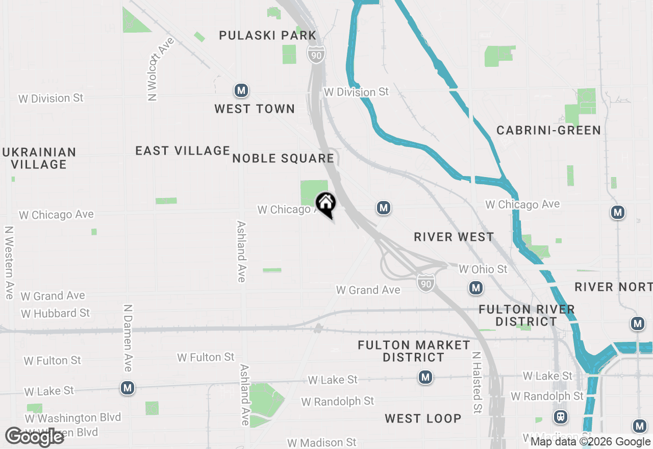 Map of 725 N Throop Street #1, Chicago, IL 60642