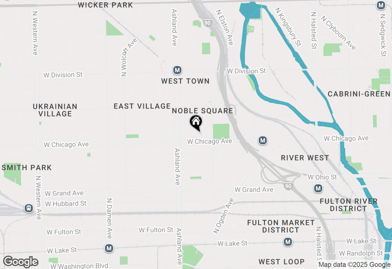 Map of 1459 W Fry Street #2, Chicago, IL 60642