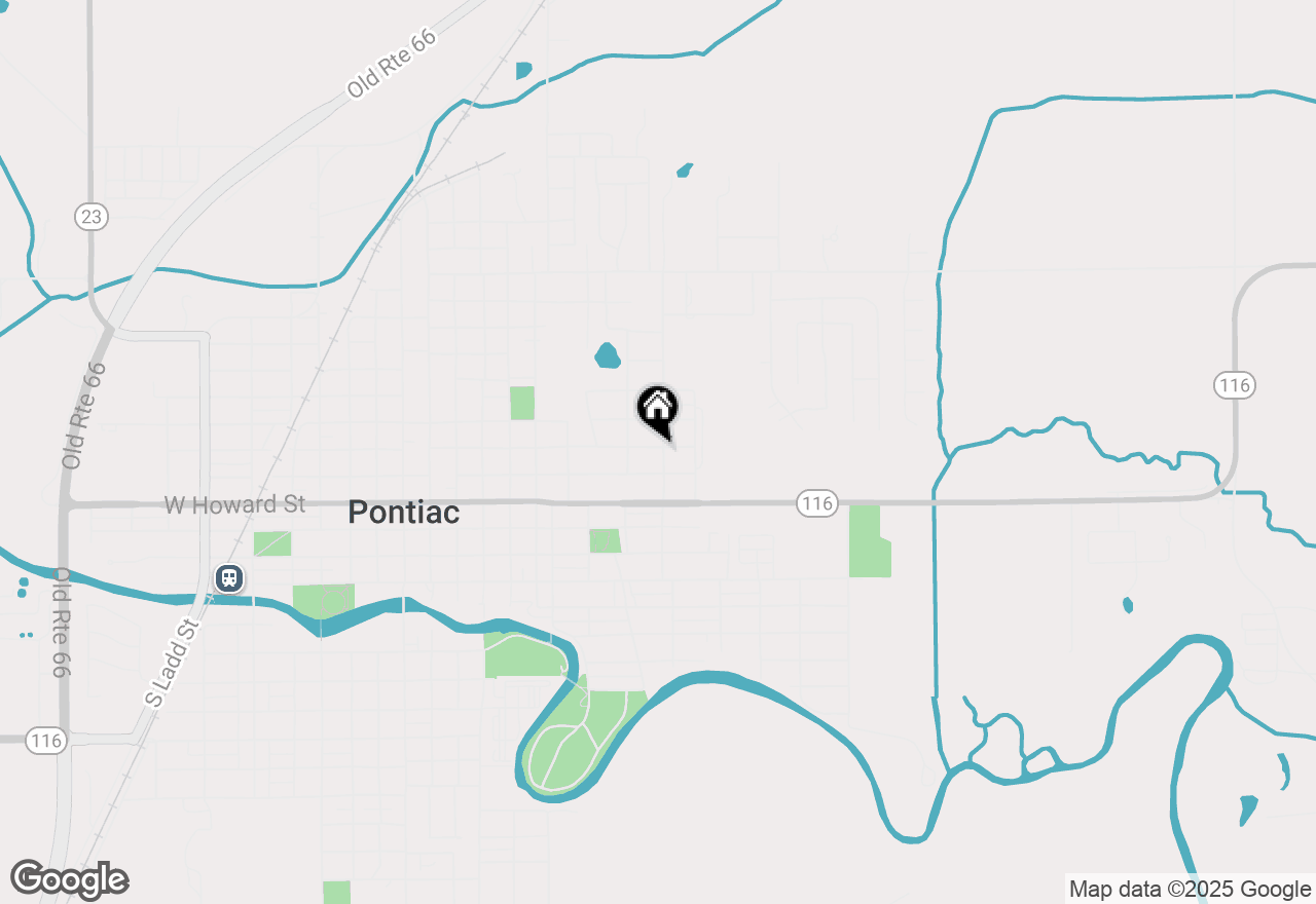 Map of 511 N Elm Street, Pontiac, IL 61764