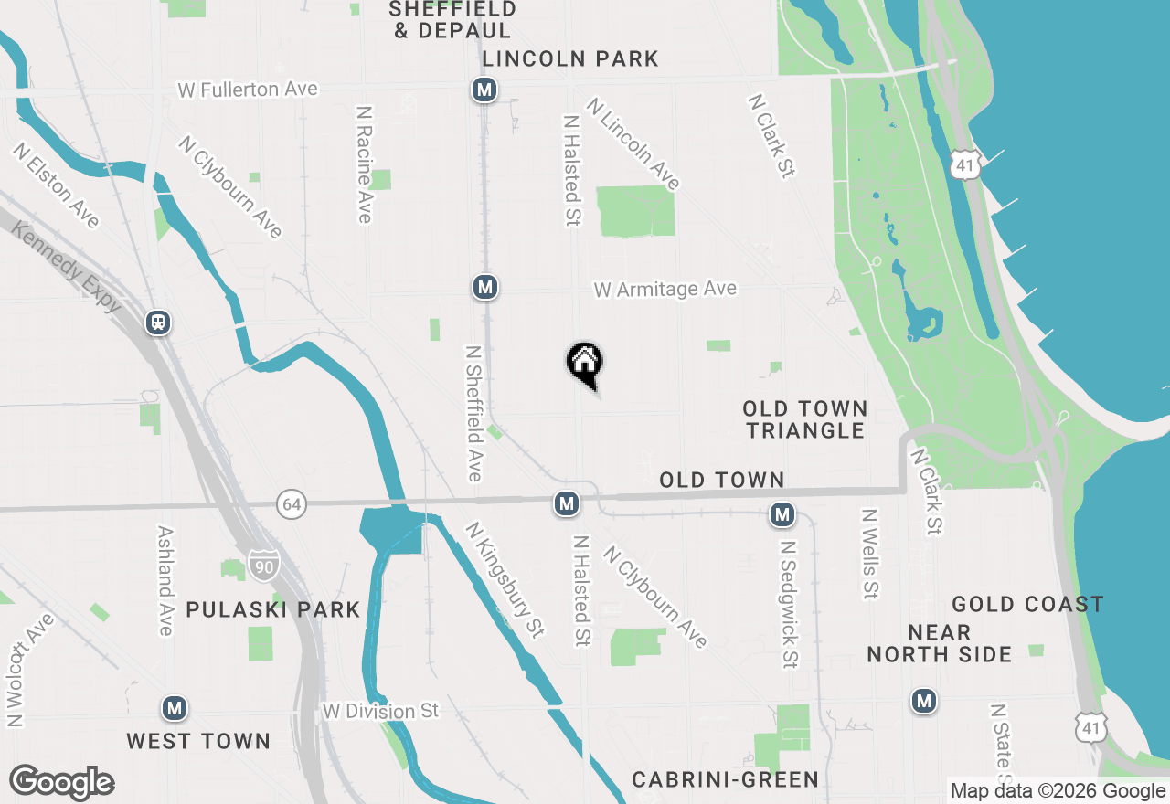Map of 1815 N Halsted Street, Chicago, IL 60614