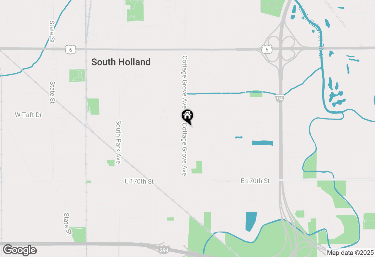 Map of 16651 Cottage Grove Avenue, South Holland, IL 60473