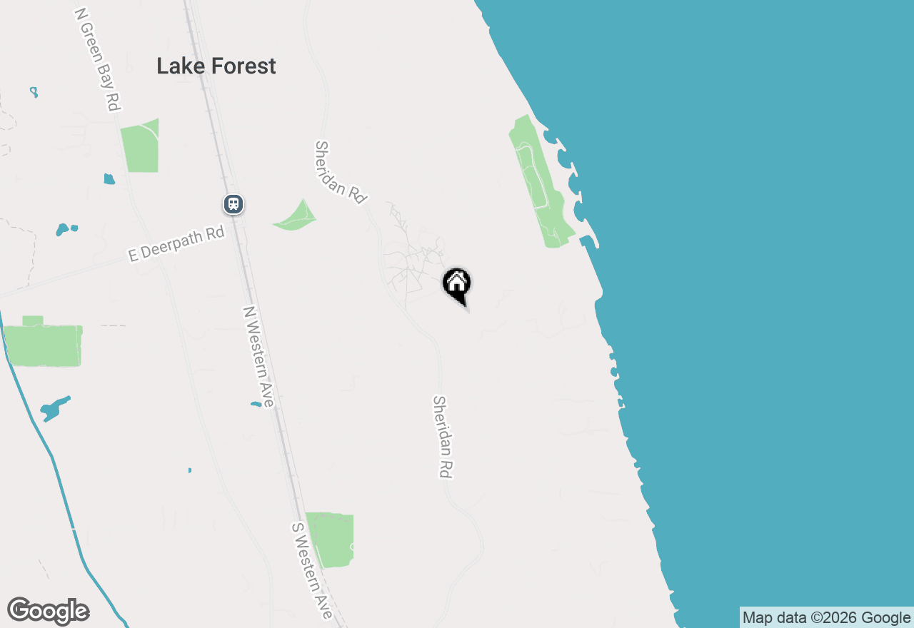 Map of 435 Thorne Lane, Lake Forest, IL 60045