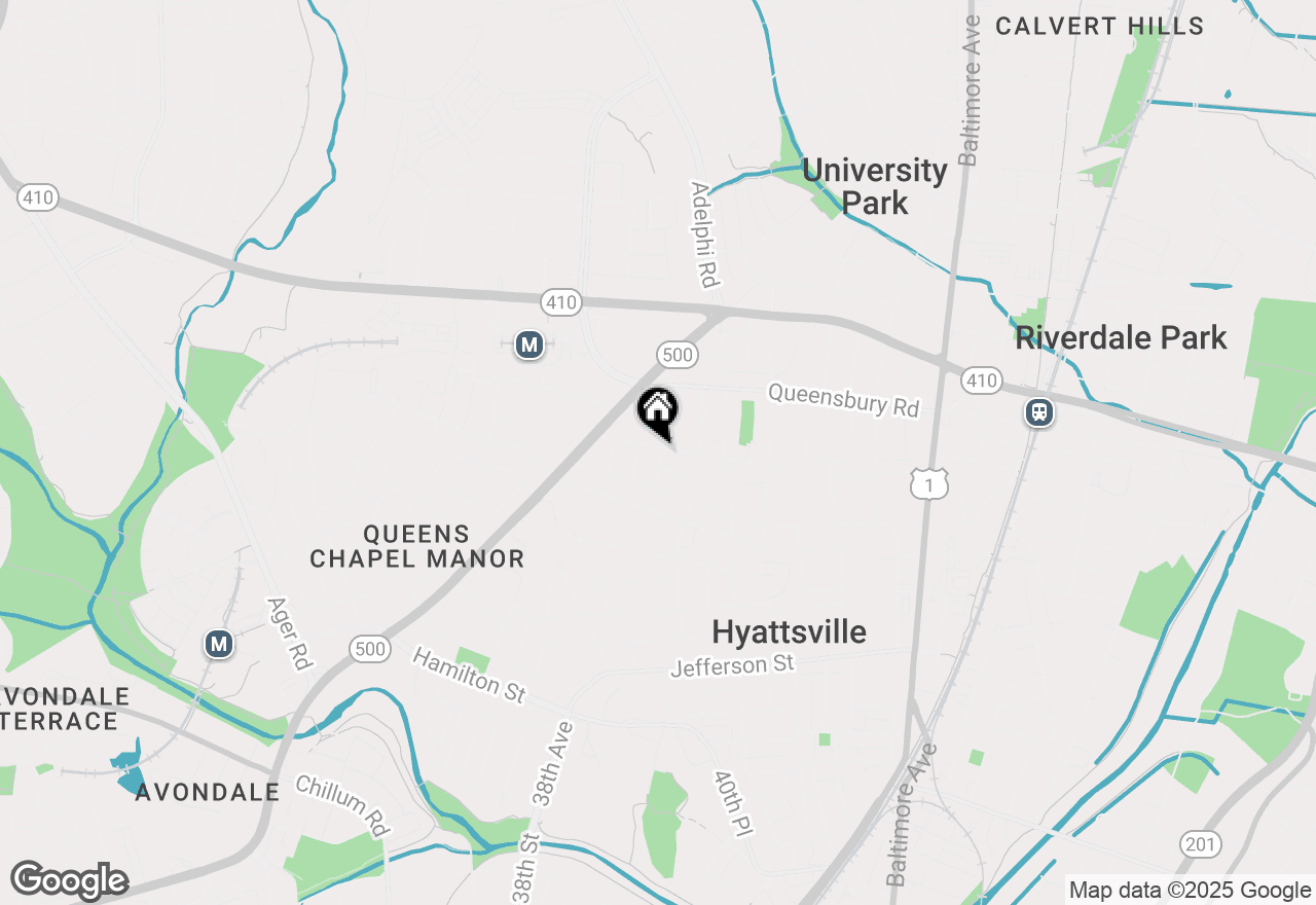 Map of 3909 Oliver Street, Hyattsville, MD 20782