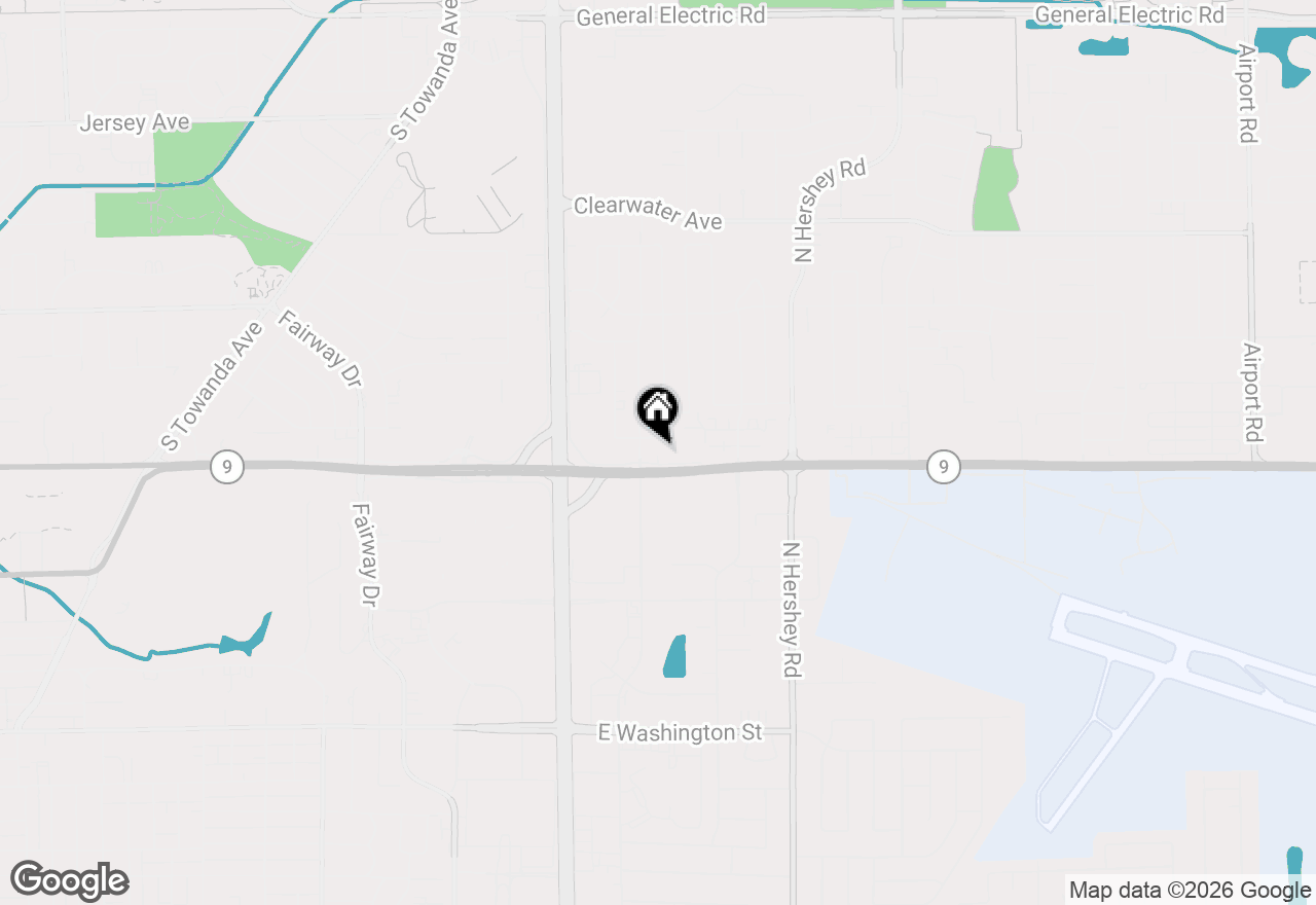Map of (Address confidential), Bloomington, Illinois 61704