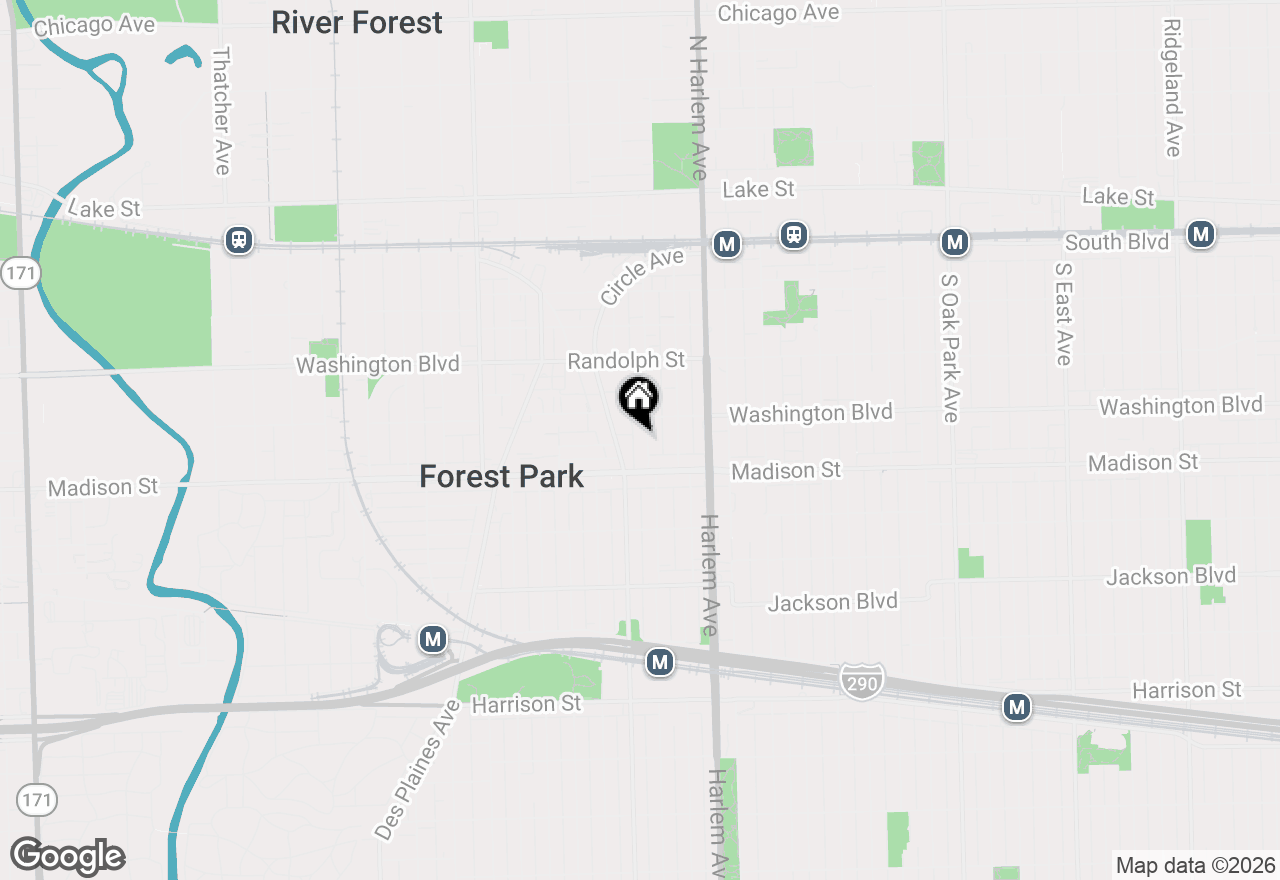 Map of 315 Marengo Avenue #3H, Forest Park, IL 60130