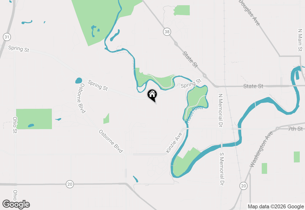 Map of 2417 Dombrowski Blvd, Racine, WI 53405
