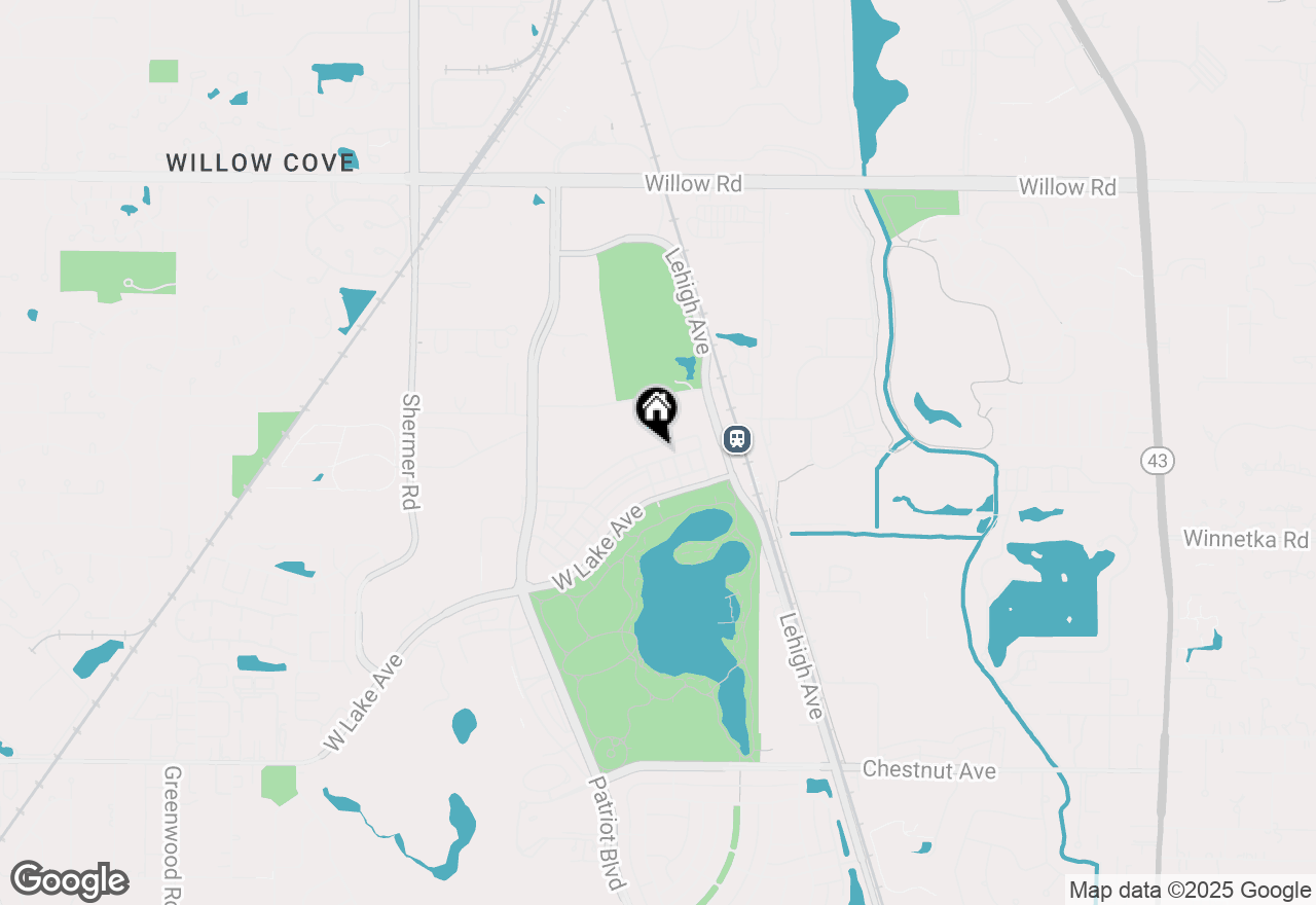 Map of 2468 Violet Street, Glenview, IL 60026