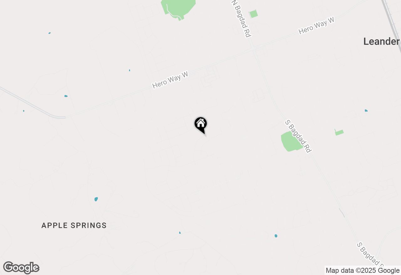 Map of 1837 Crooked Creek St, Leander, TX 78641