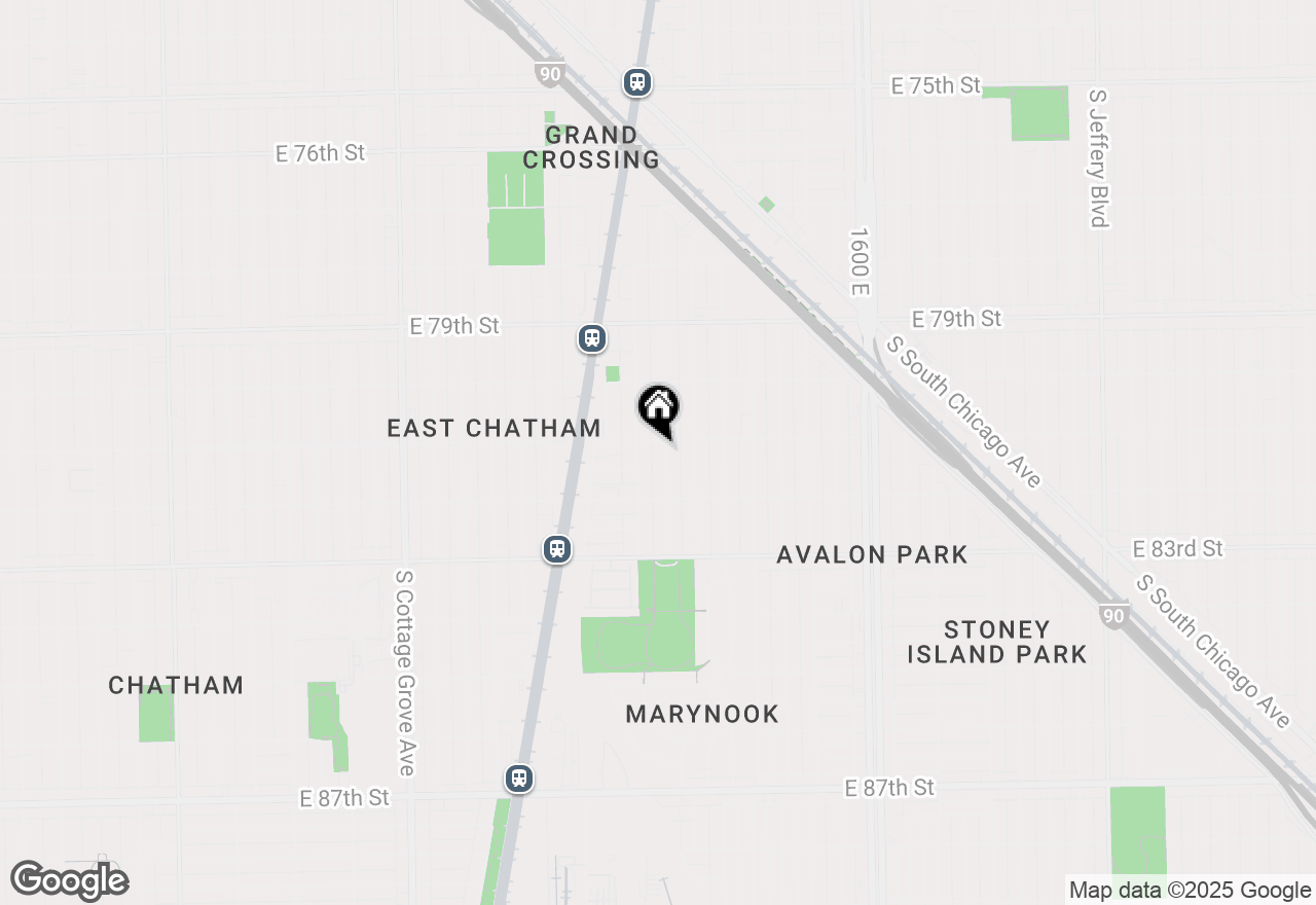 Map of 8108 S Avalon Avenue, Chicago, IL 60619